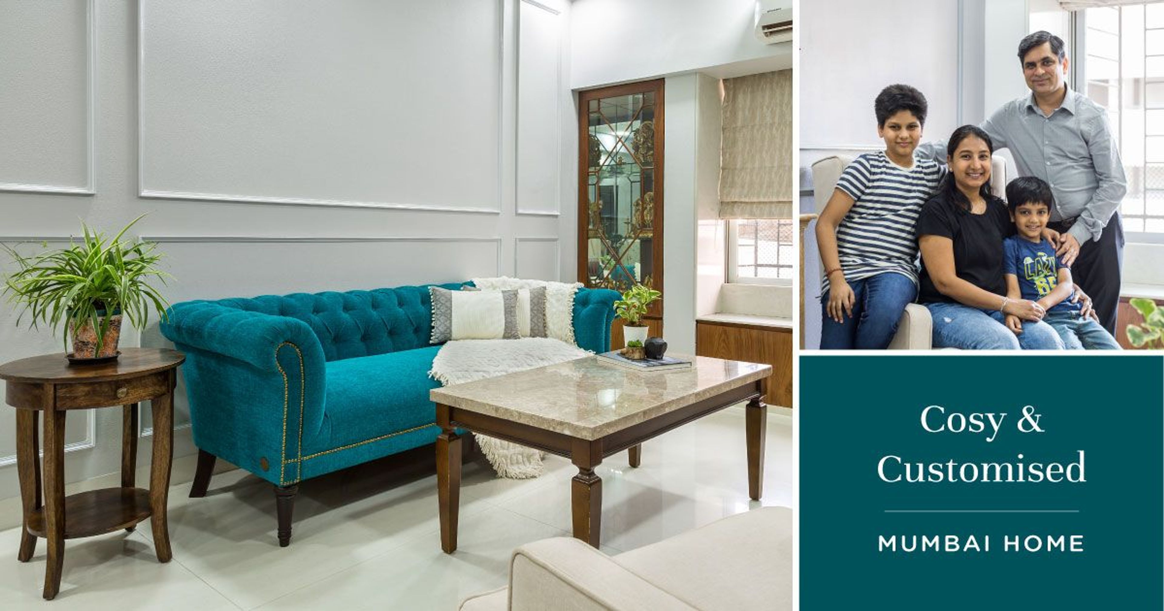 Flawless Design & Detailing for this 3BHK