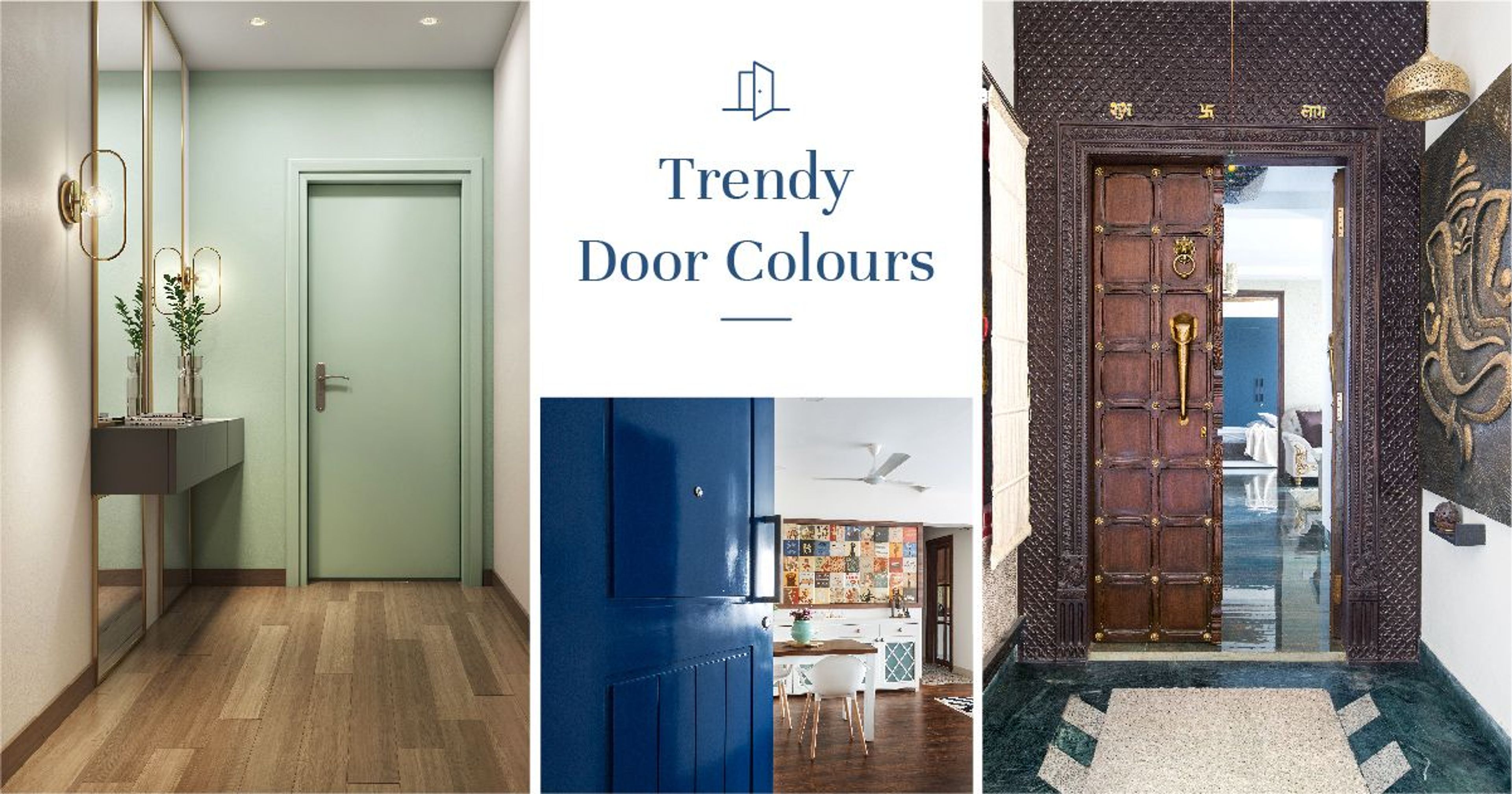 Trendy & Offbeat Front Door Designs