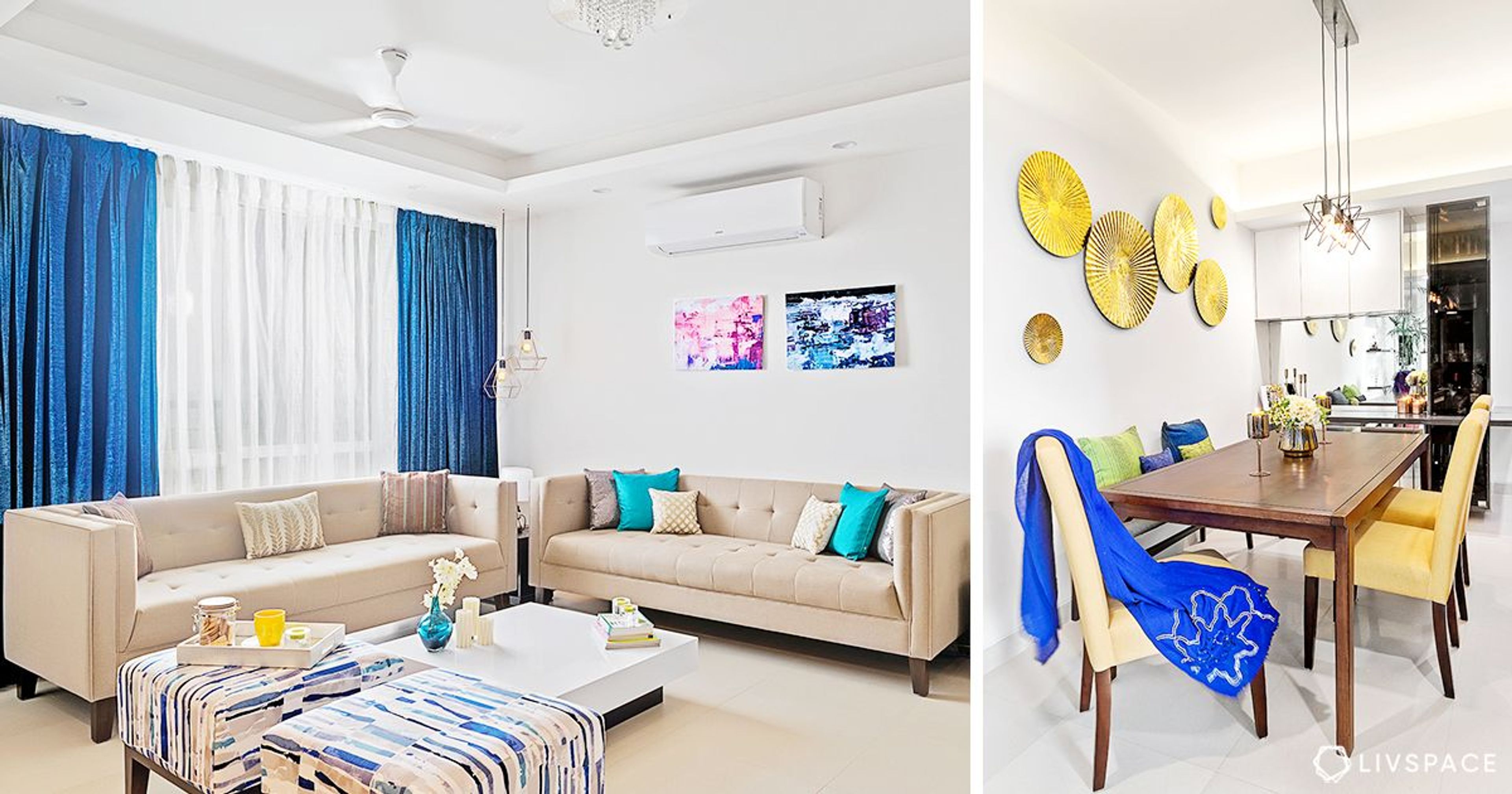 A Sophisticated 3BHK at Lotus Boulevard, Noida Flush With Splashes Of Colour
