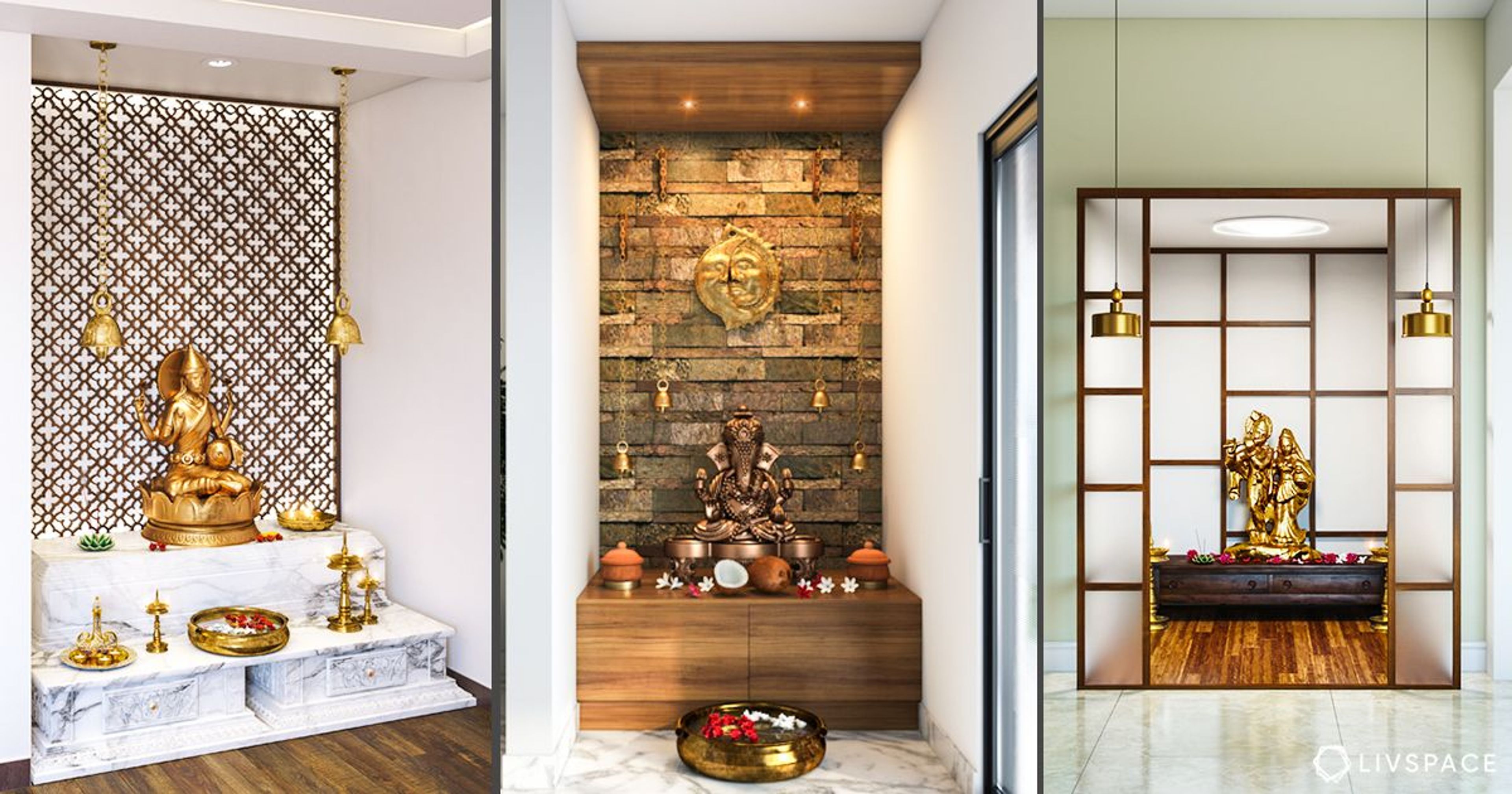 4 Pooja Rooms That Use a Unique Mix of Materials in Their Designs