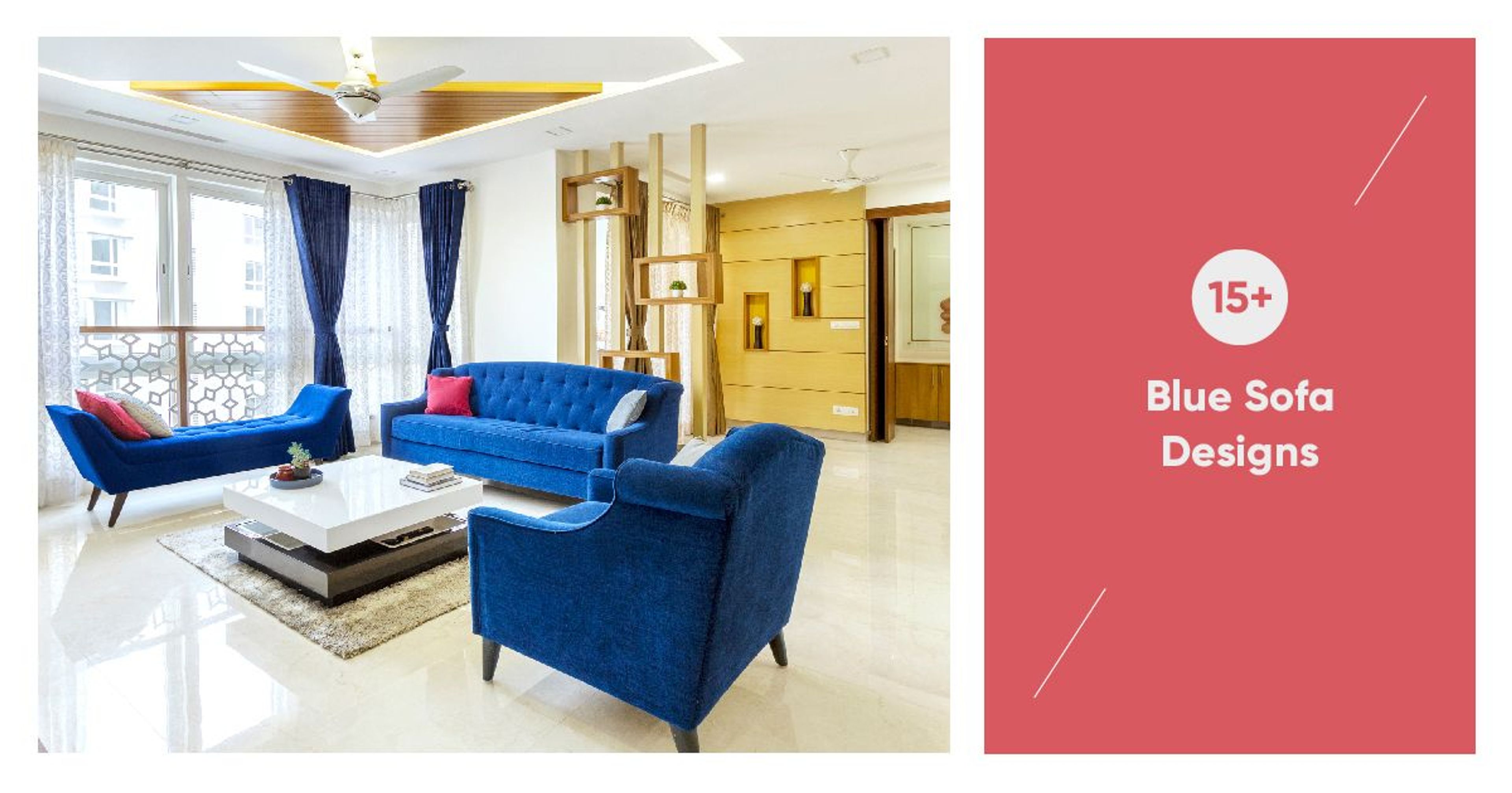 blue sofa design