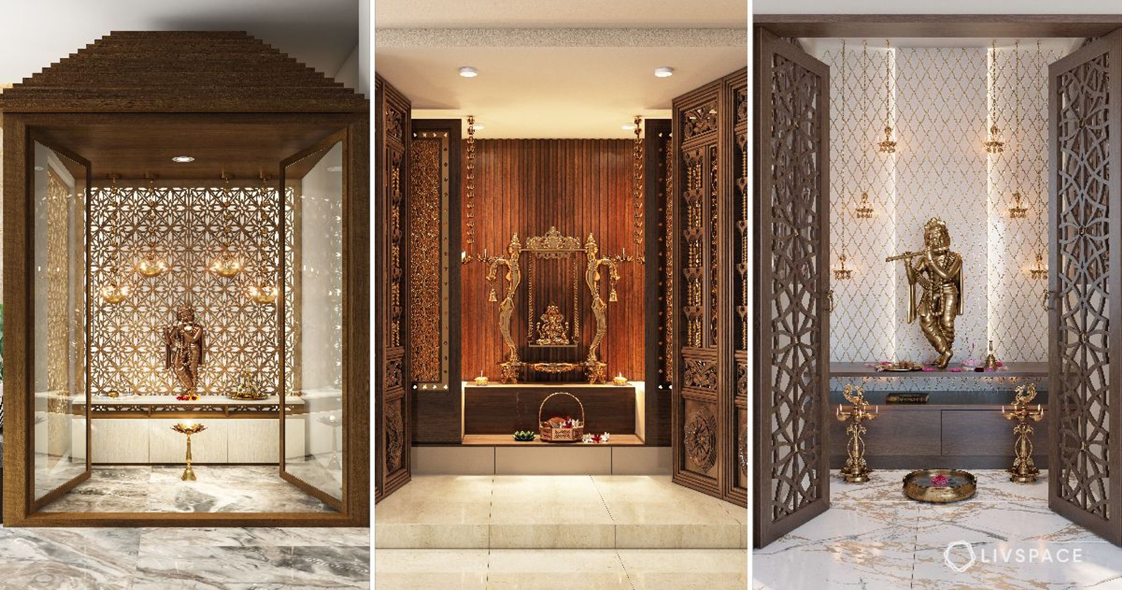 5 Stunning Enclosed Pooja Room Designs That Stand Apart