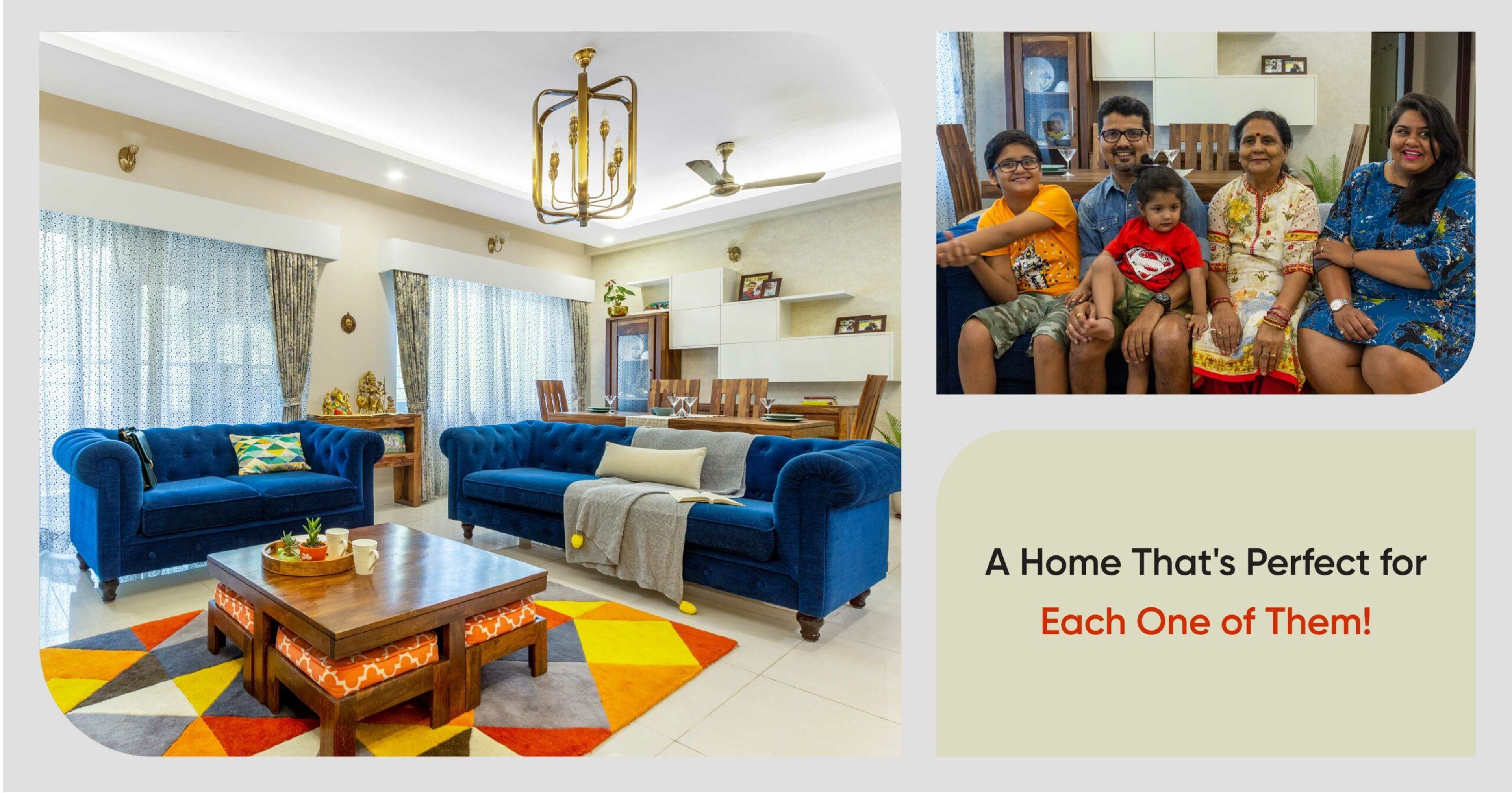 This Vibrant 1,550 Sq. Ft. 3BHK Home in Bangalore is Super Easy to Maintain