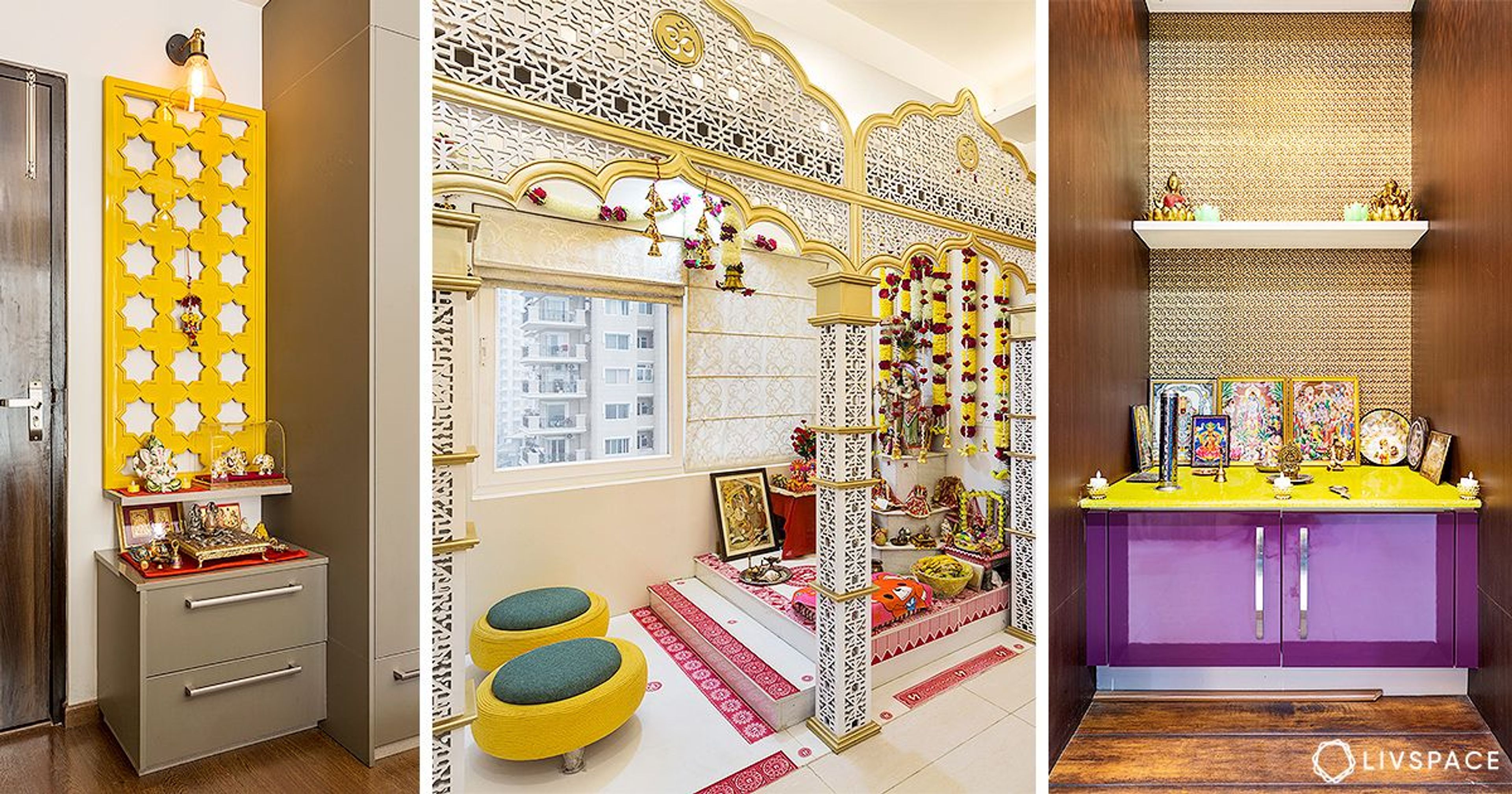 7 Best Pooja Room Ideas From Livspace Homes Across the Country