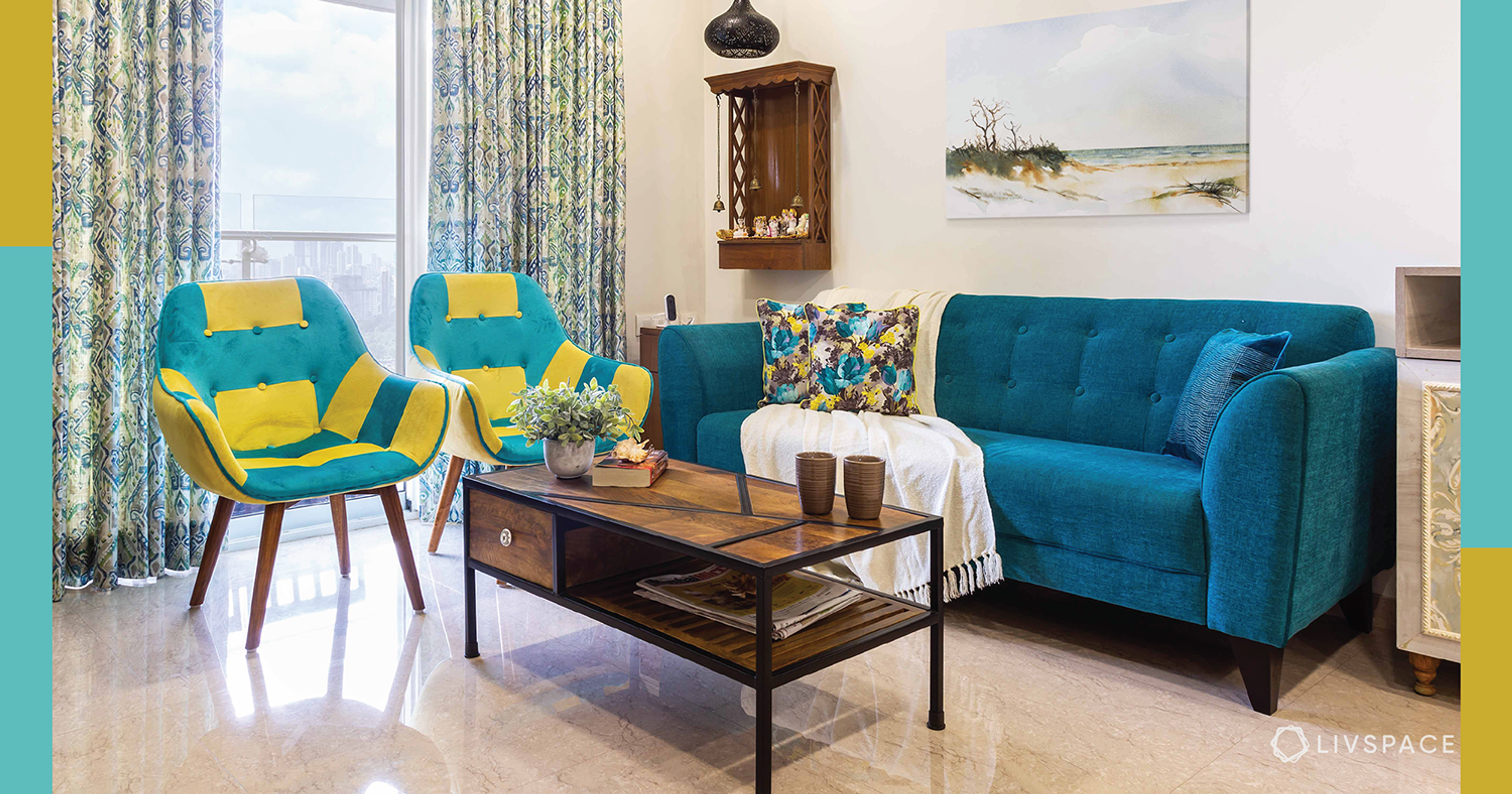 This 650 sq ft 2BHK Has Everything a Family of 3 Needs