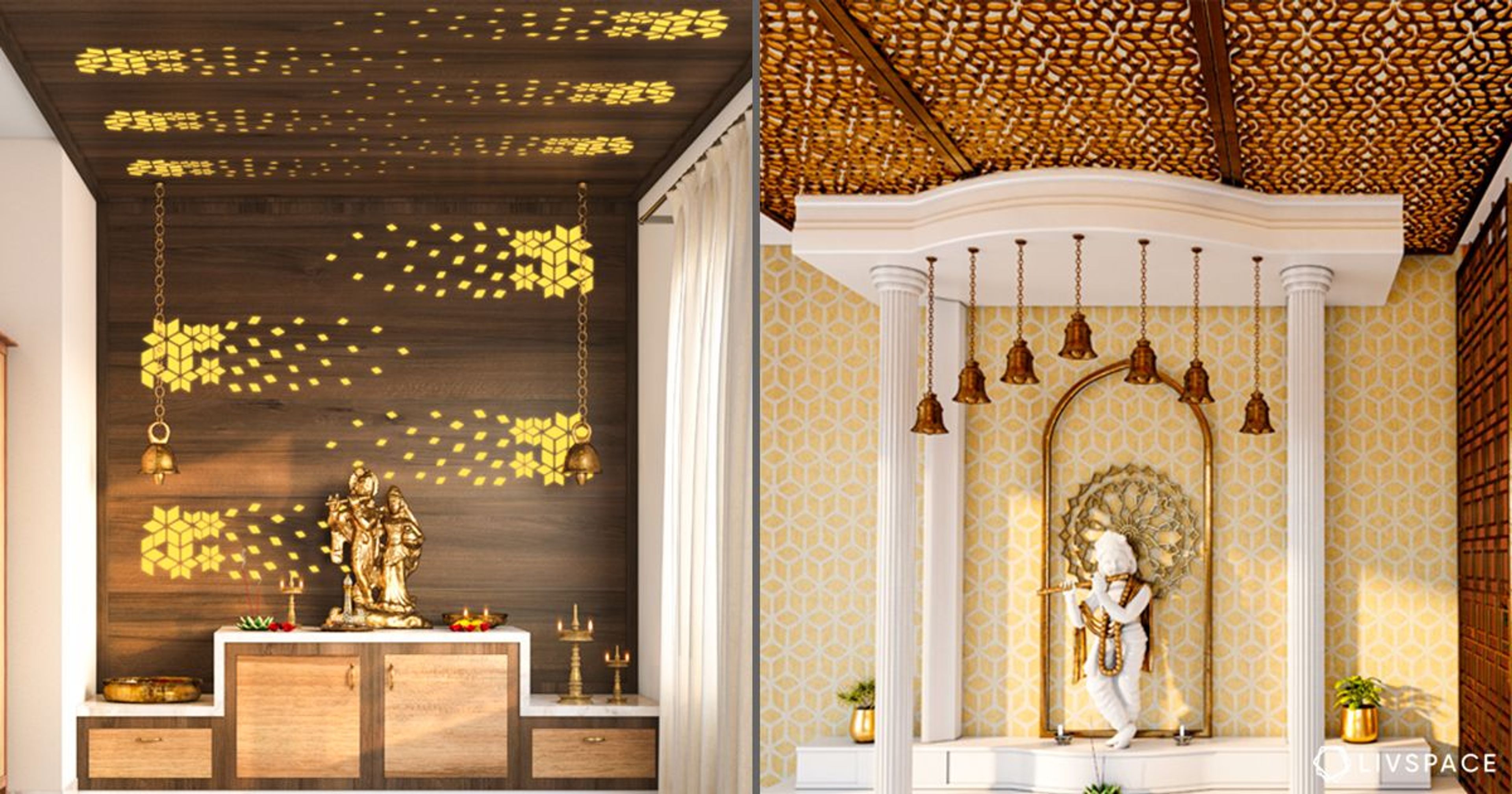 10 Ways to Ensure Your Pooja Room Ceiling Design is a Class Apart