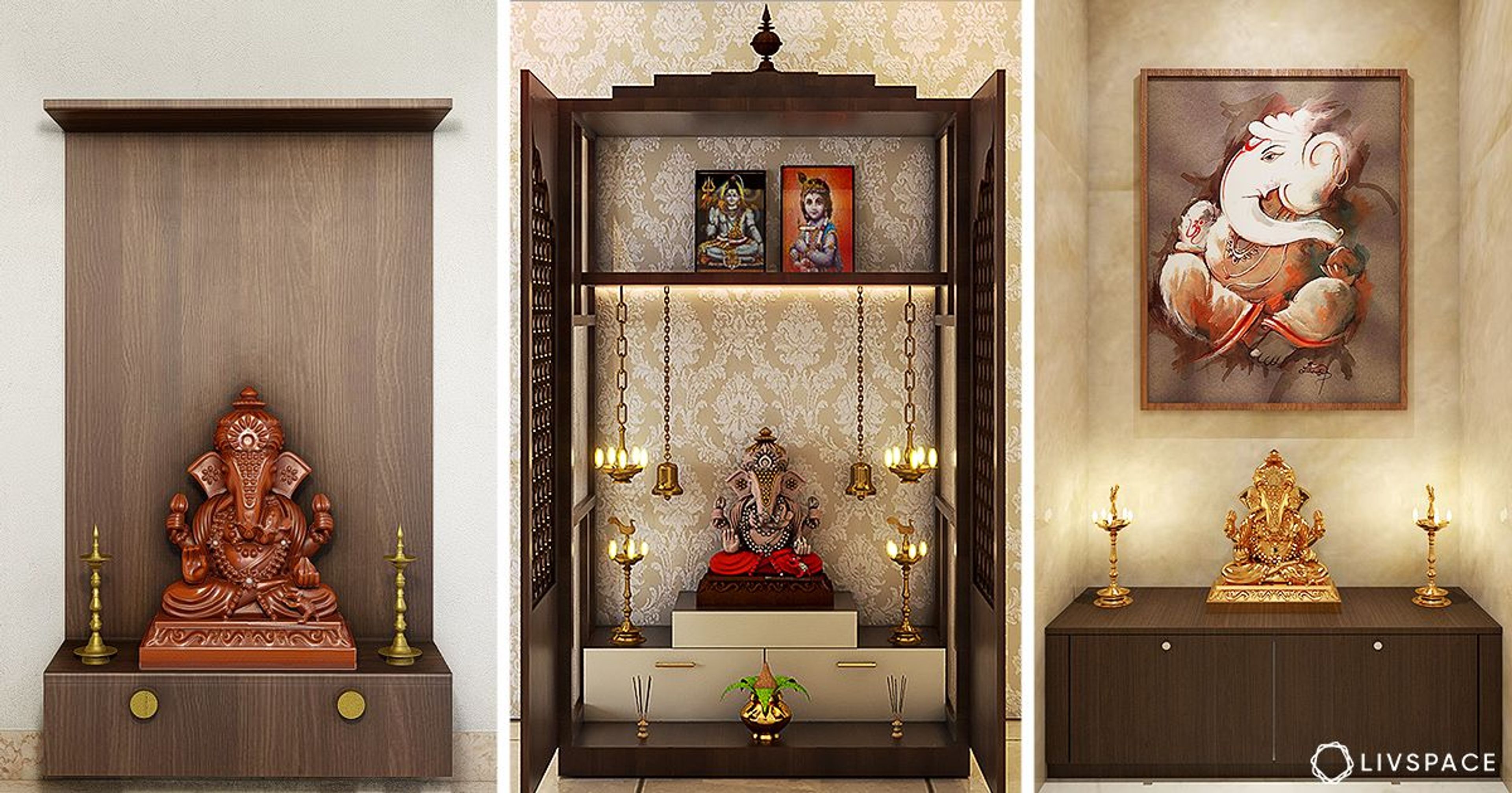 6 Super Small Mandir Design Ideas to Consider for Every Tiny Indian Home