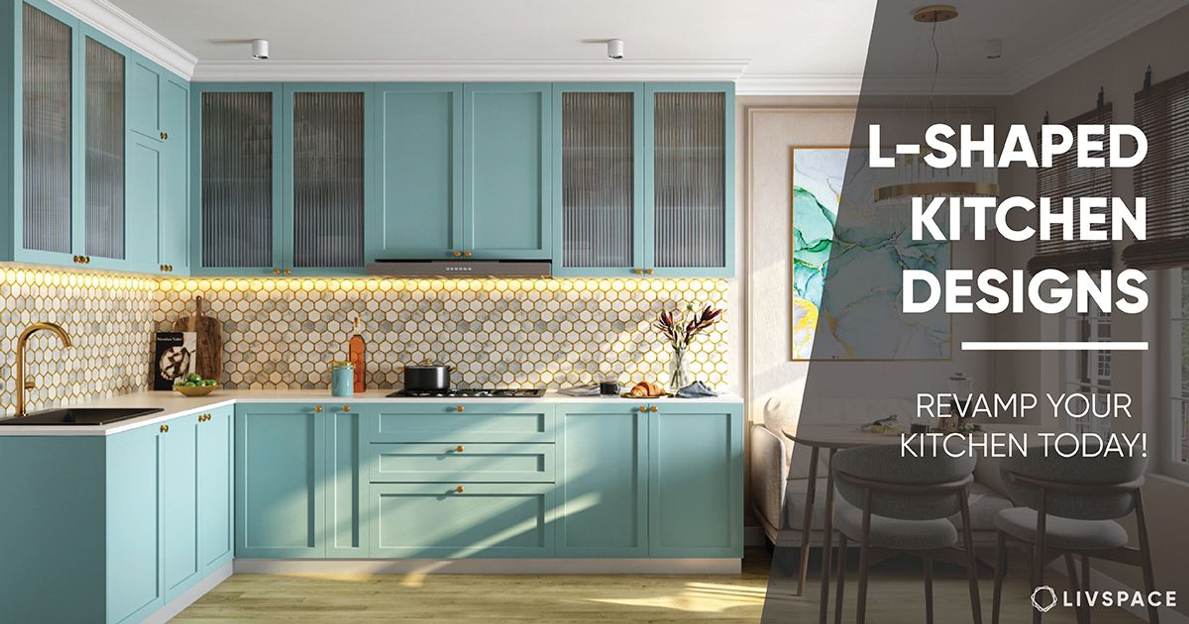 L shape modular kitchen design 1