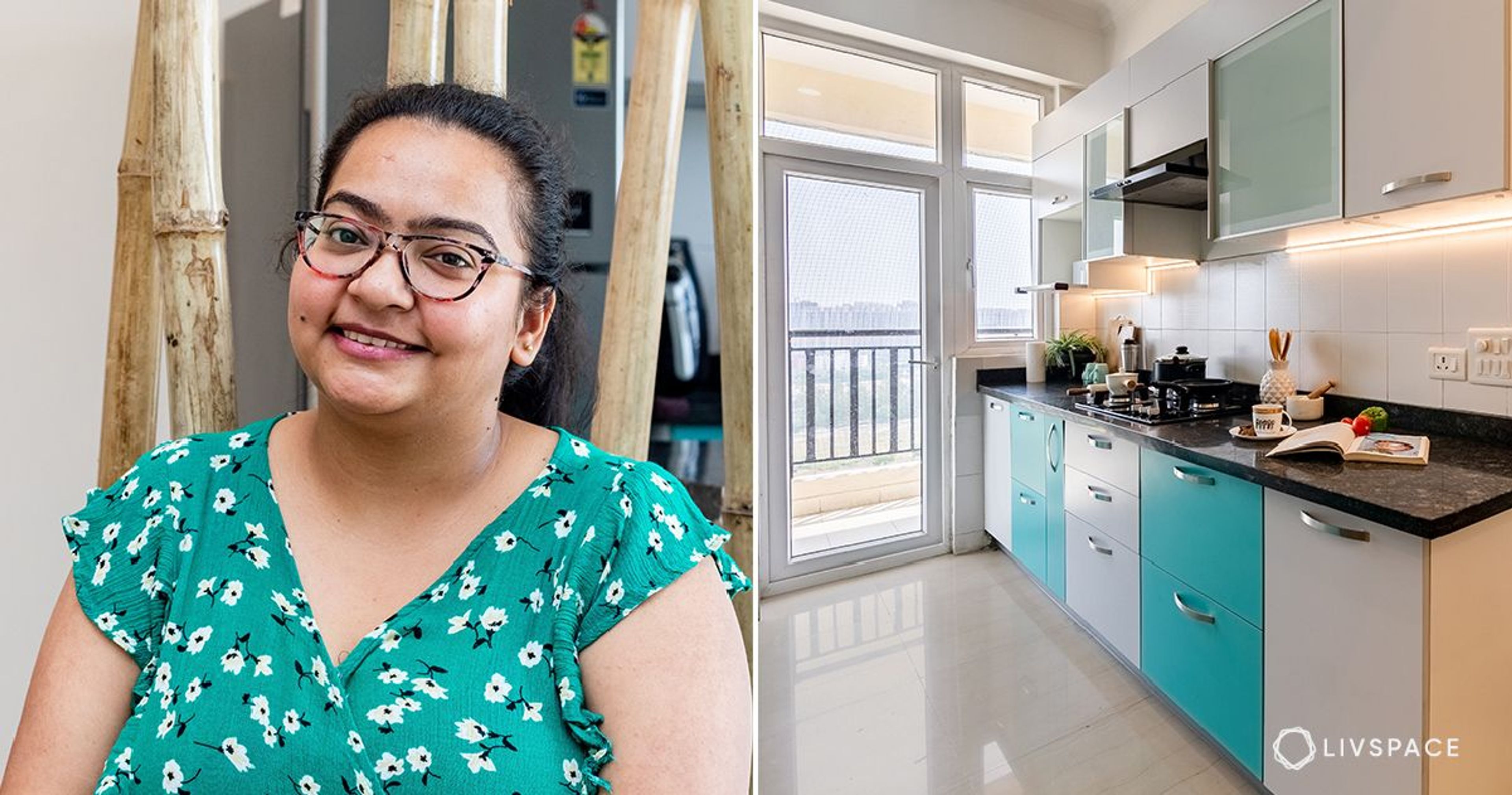 This 1,000 sq. ft. 2BHK Home Interior Design for Crossings Republik in Ghaziabad is Beautiful on a Budget