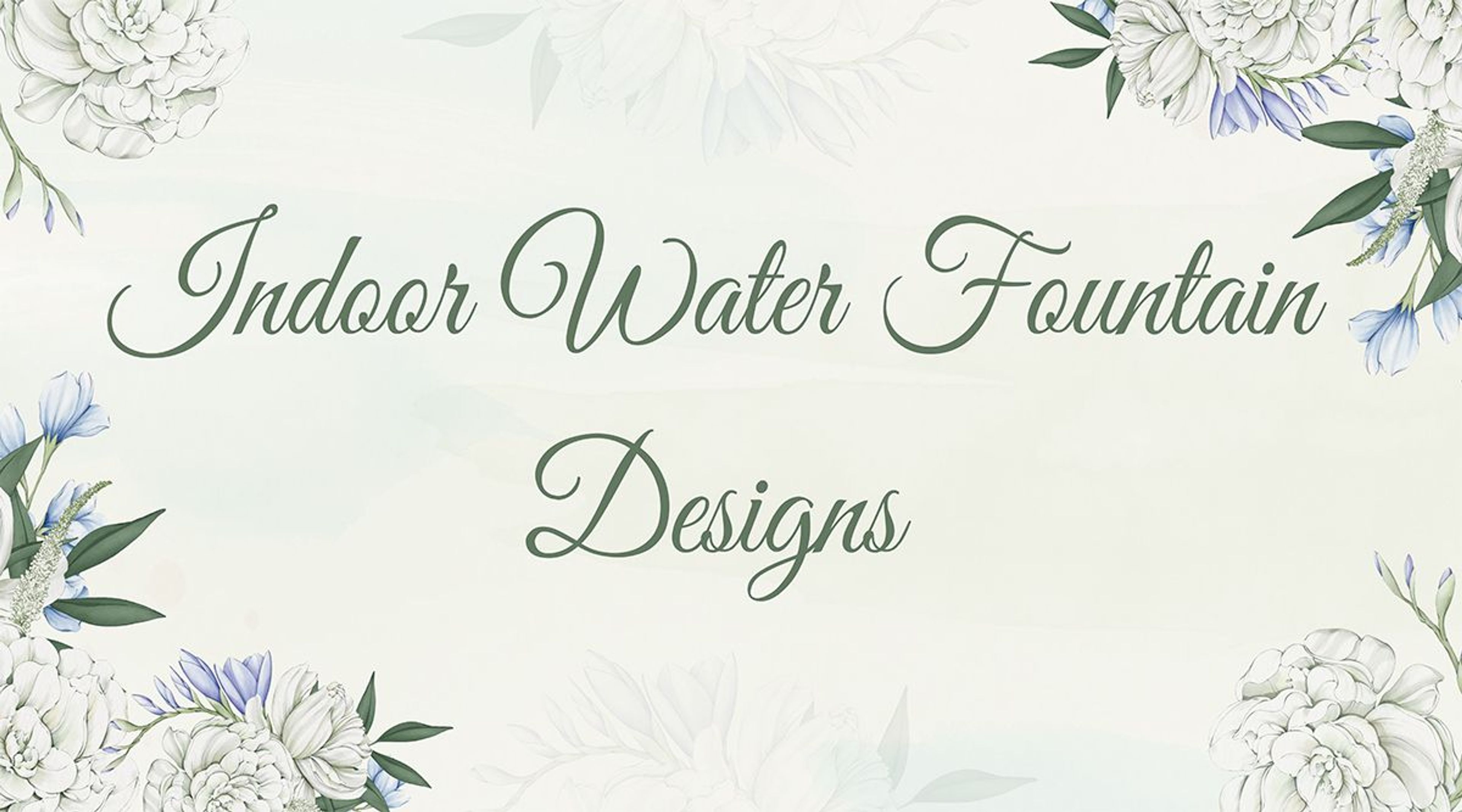 indoor water fountain ideas for home