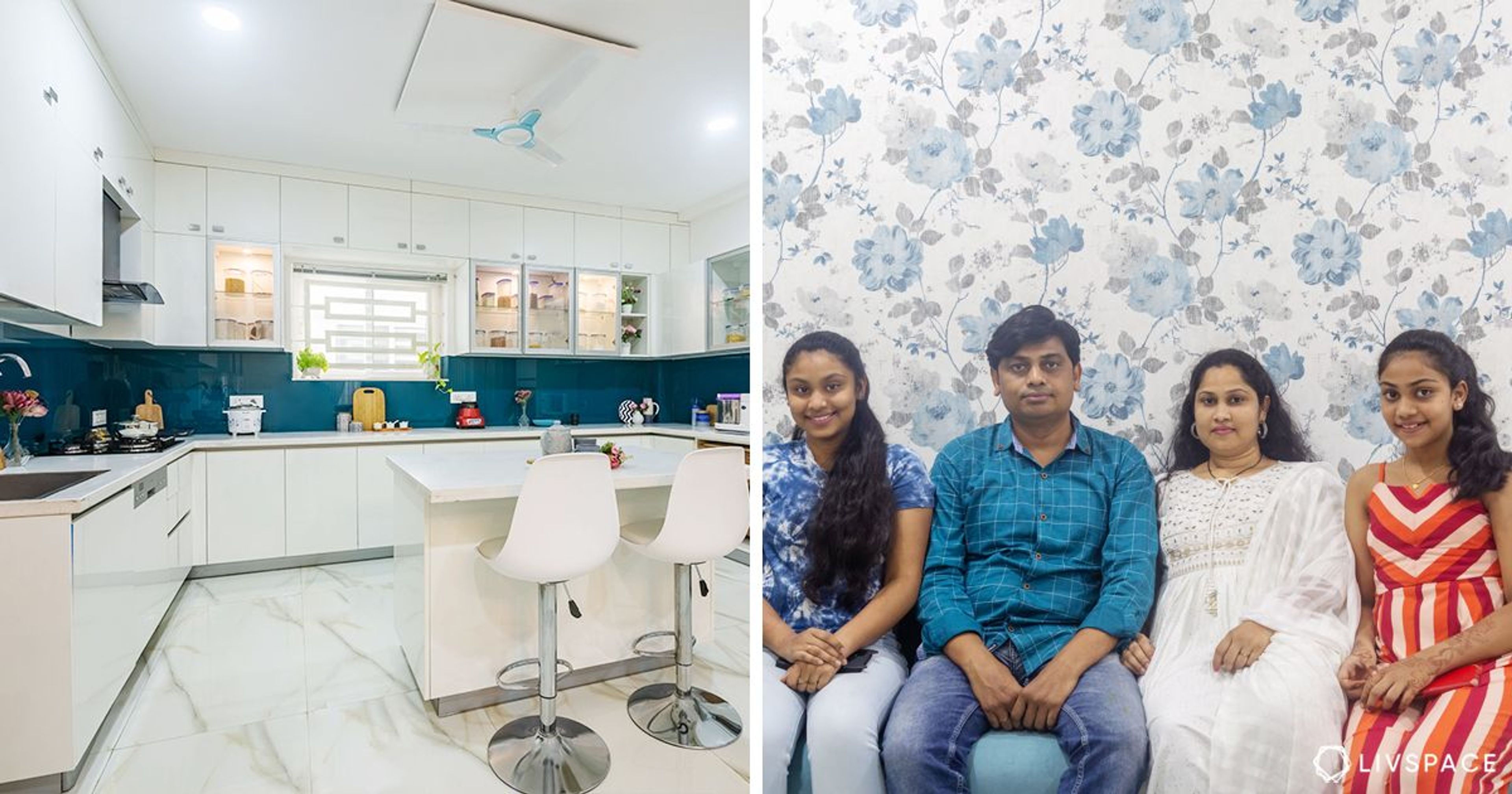 The Bashas’ Vastu-Friendly 3BHK Villa Interior Design in Hyderabad is an All-White, ₹17 Lakh Wonderland