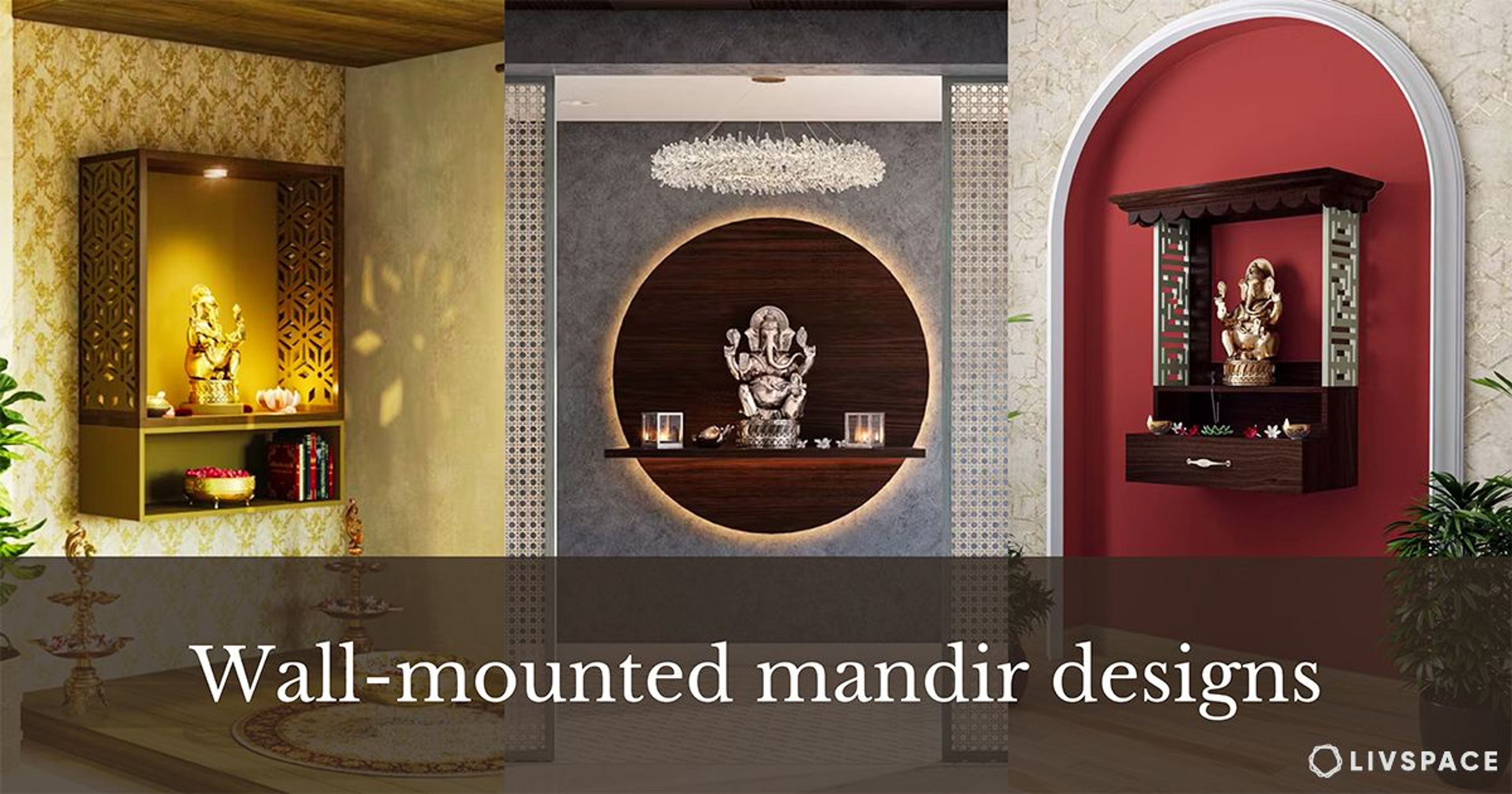 35+ Trendy Wall Mandir Designs That Are Ideal for Indian Homes in