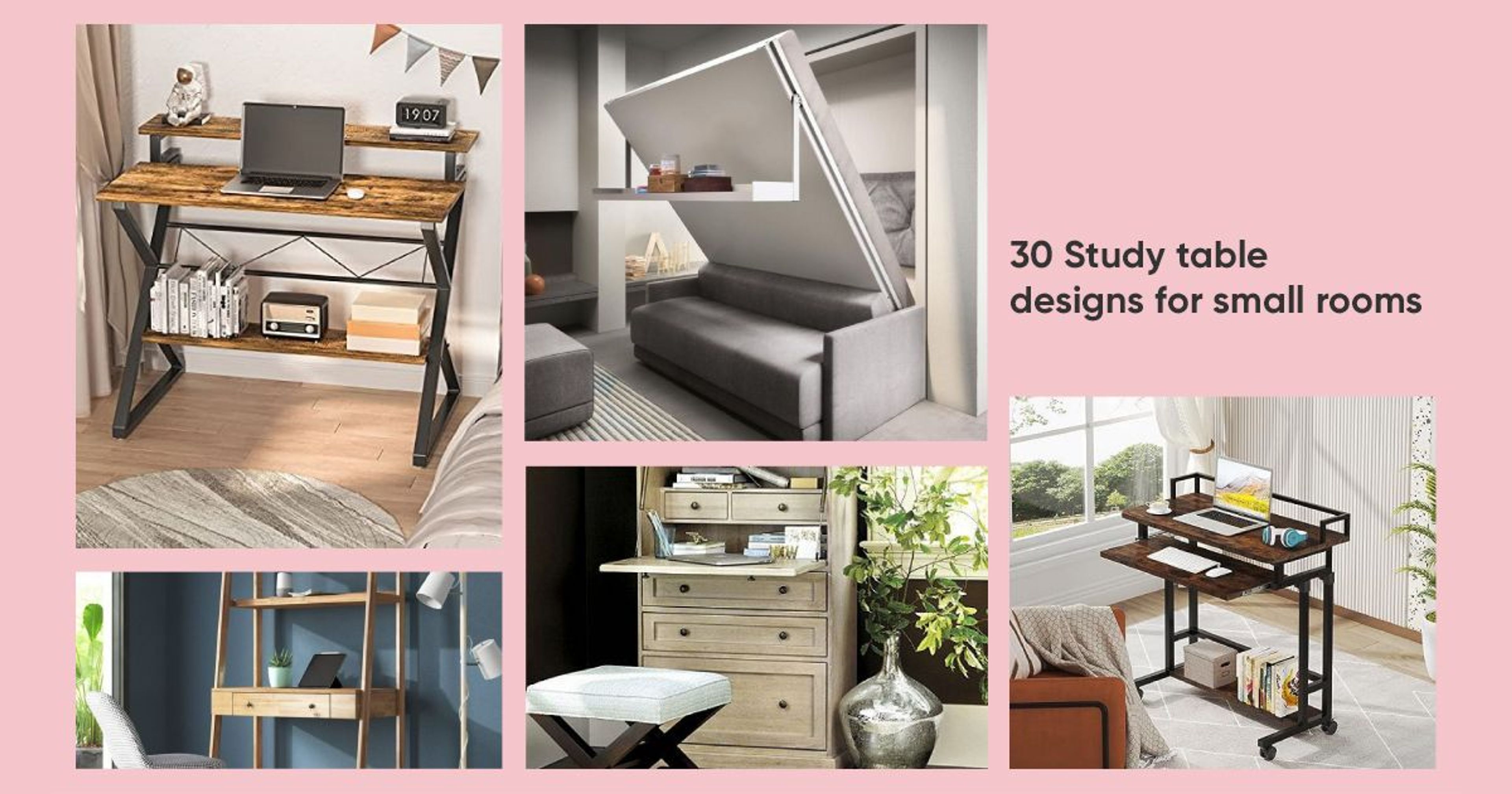 49 Affordable and Unique Bed Table Designs for Study