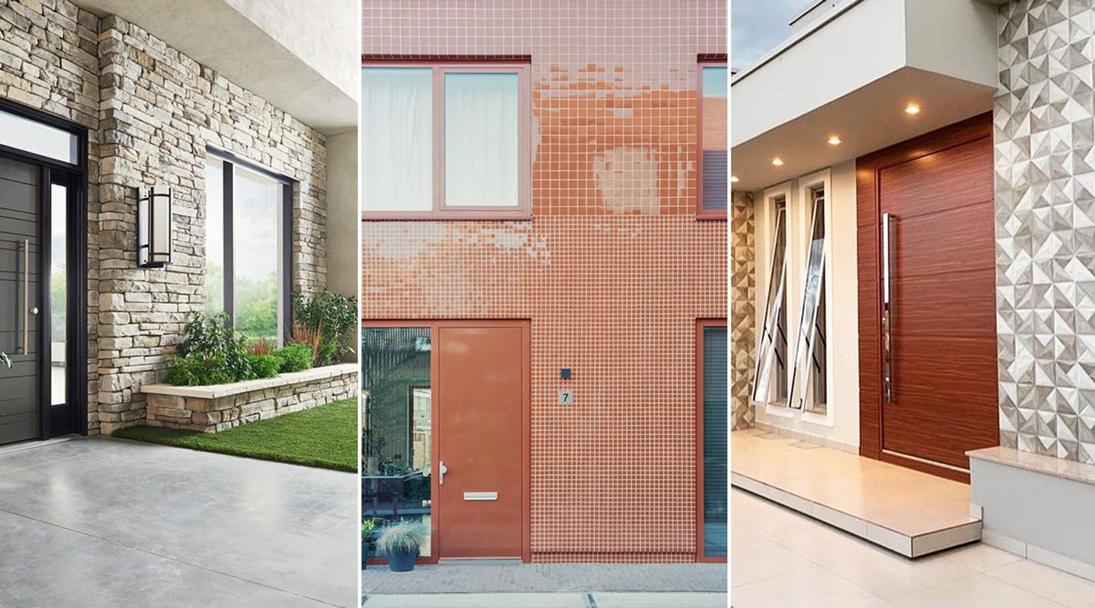 Exploring Modern Front Wall Tiles Design for Your Home