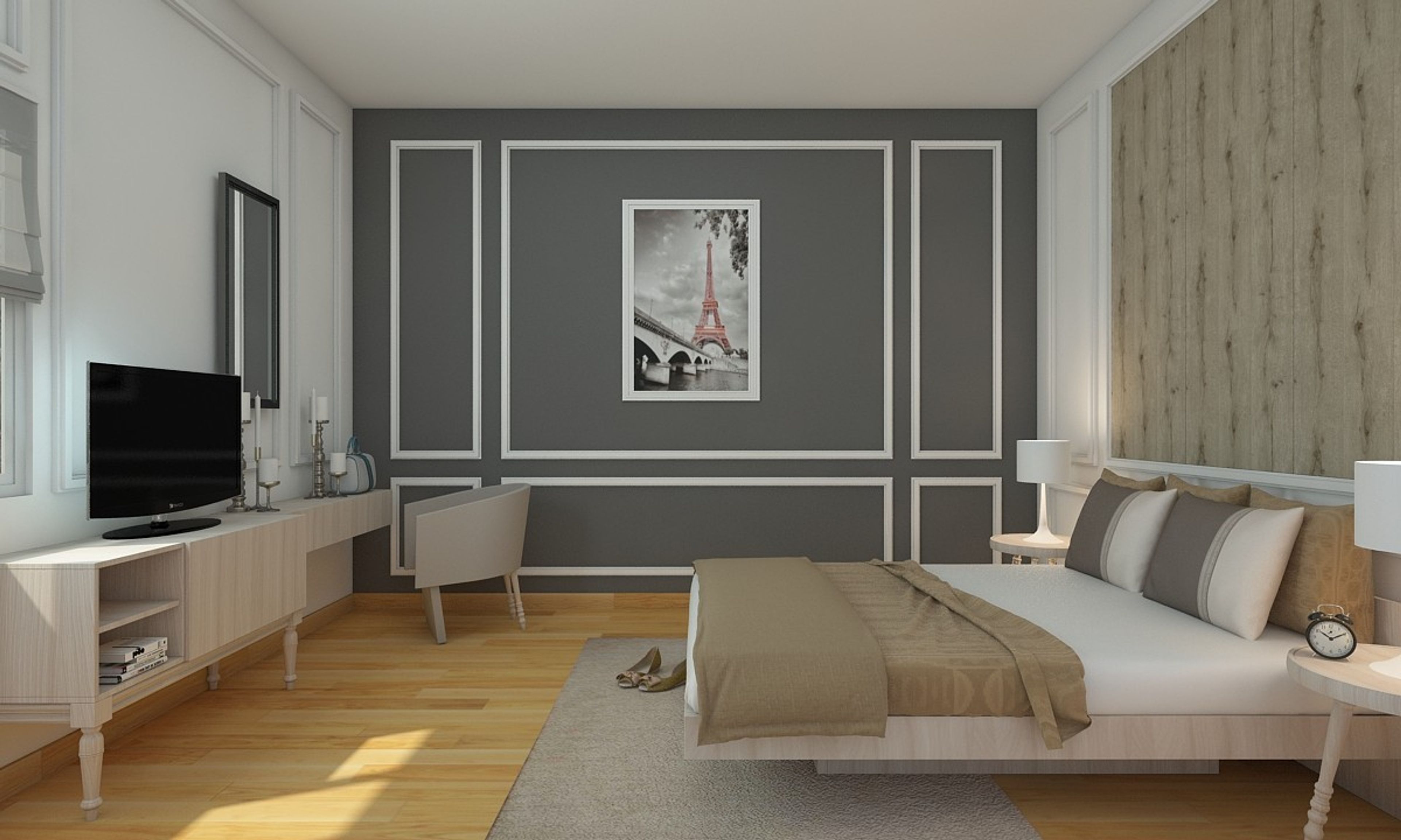 Classic Neutral Guest Bed Room