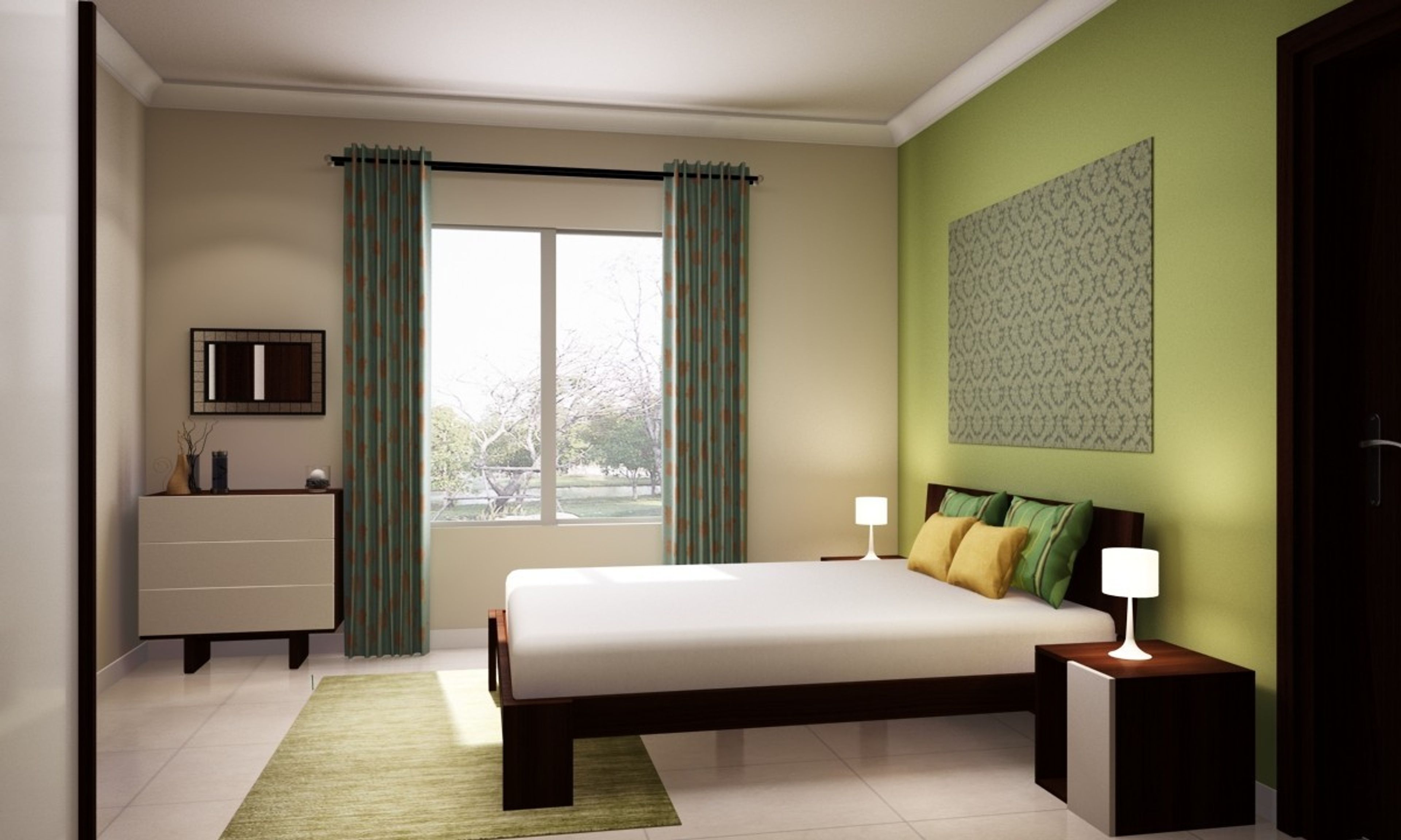 Contemporary Low Maintenance Guest Bedroom Design