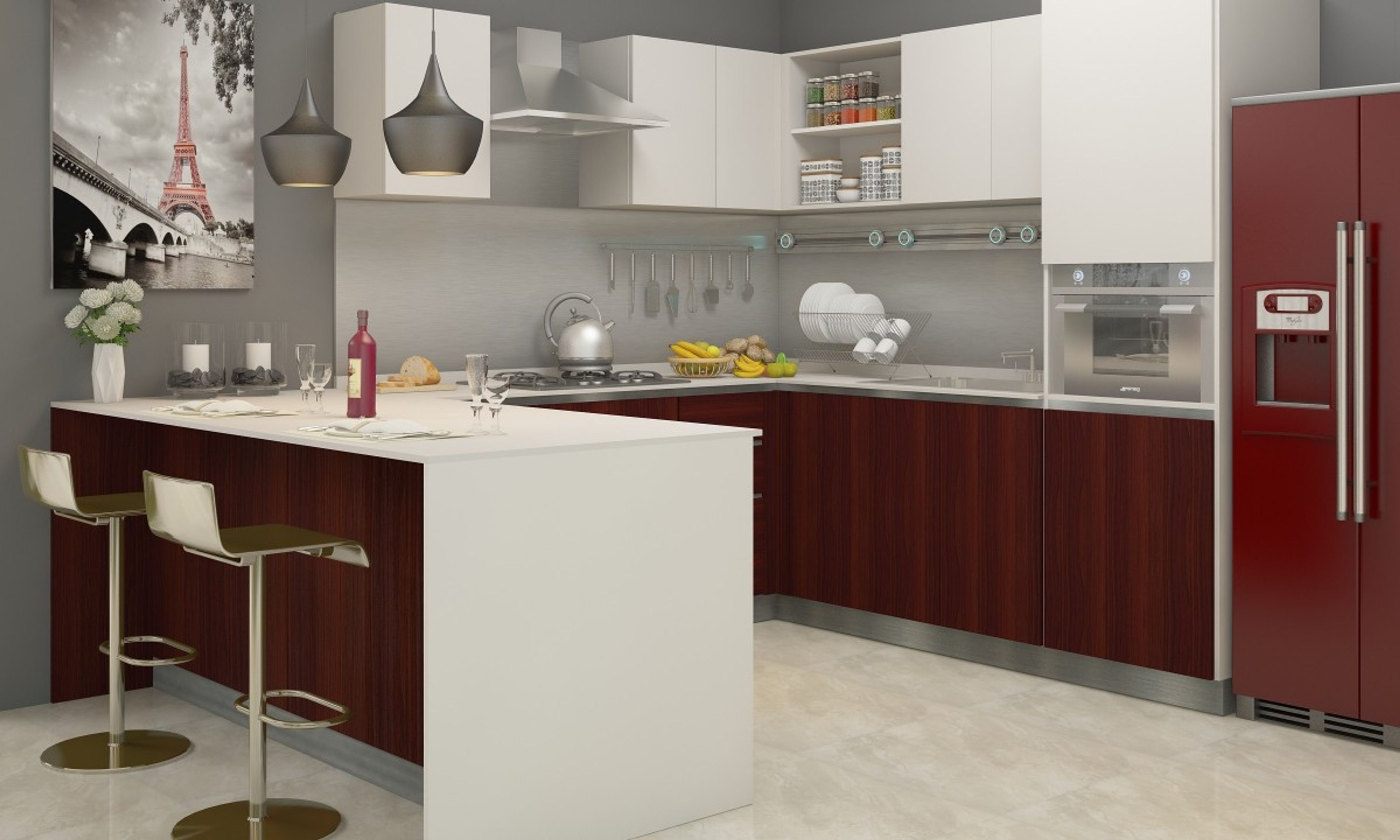 Portland U Shaped Kitchen