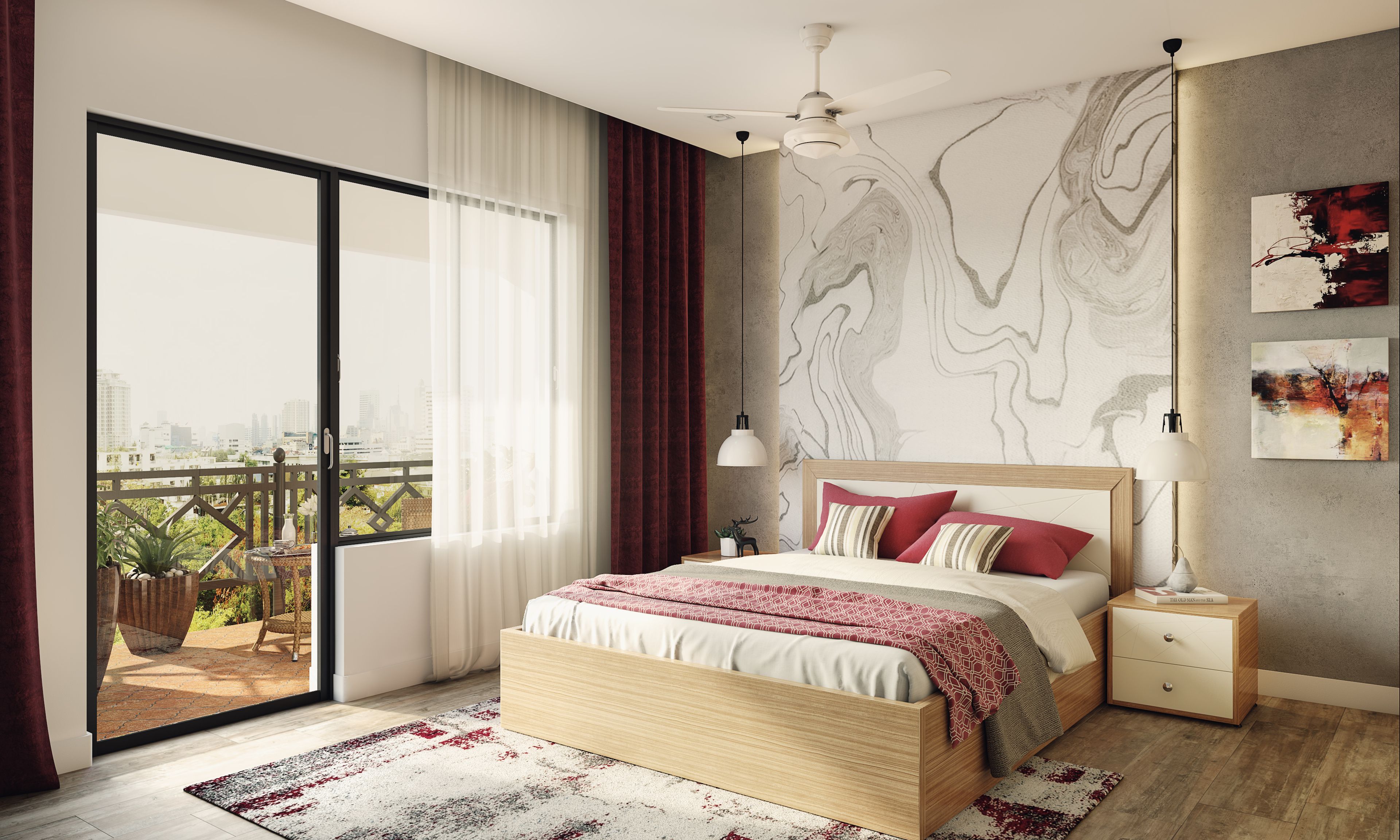 Highrise Luxurious Master Bedroom