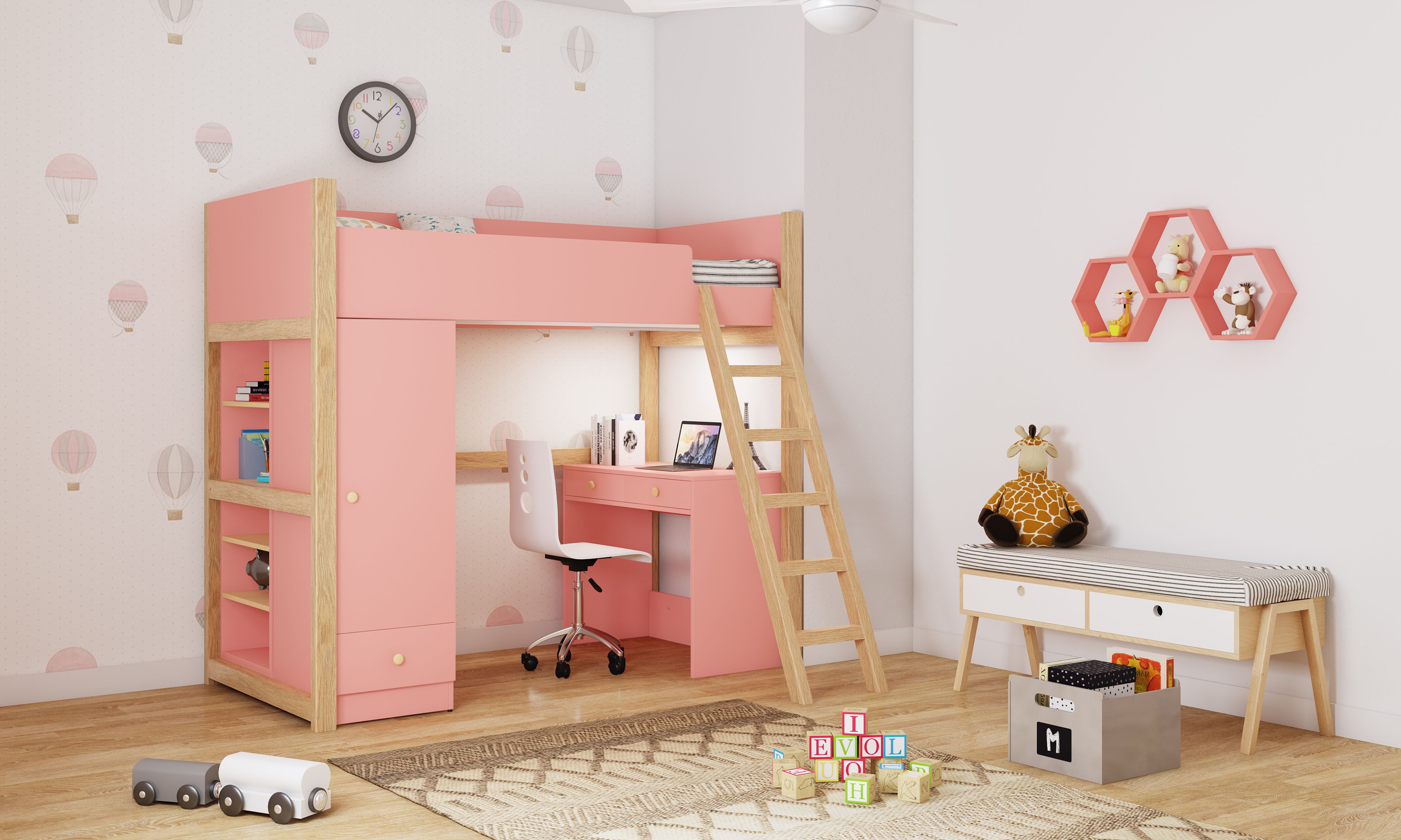 Graceful Kids Bedroom Interior Design