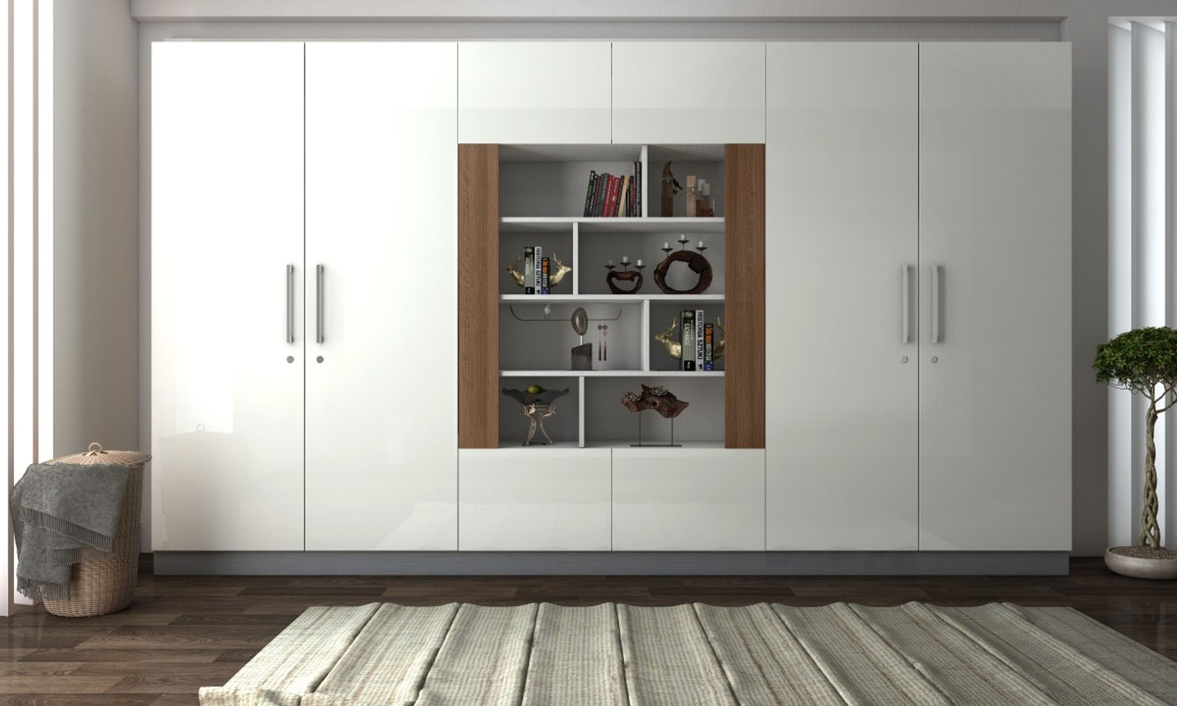 Cellana Wardrobe With Display Unit