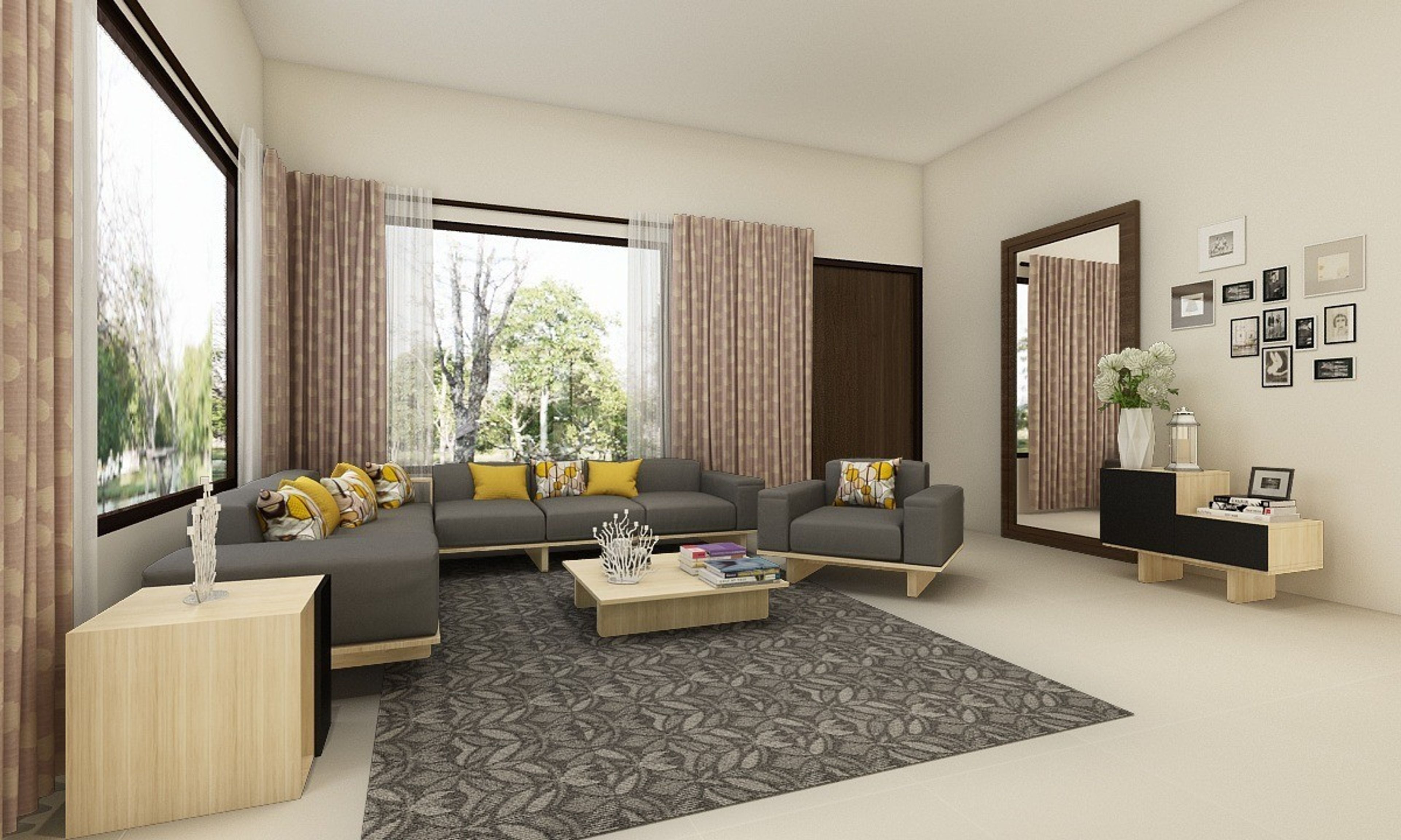 Classy Contemporary Living Room