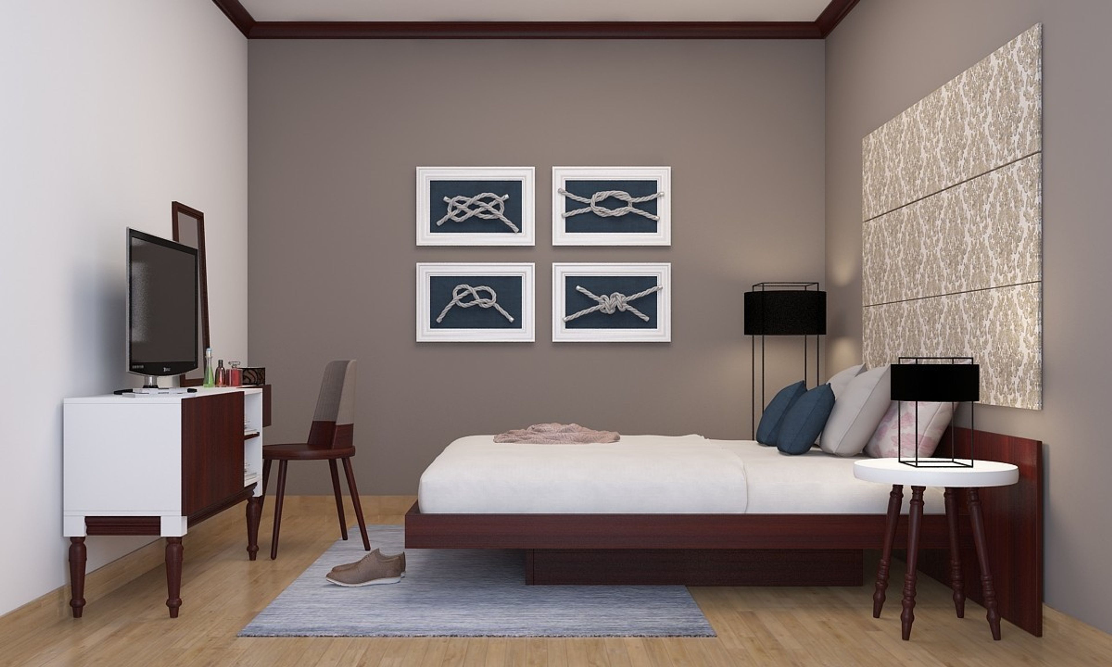 Modern Kid's Room Design With Grey And Black Interiors