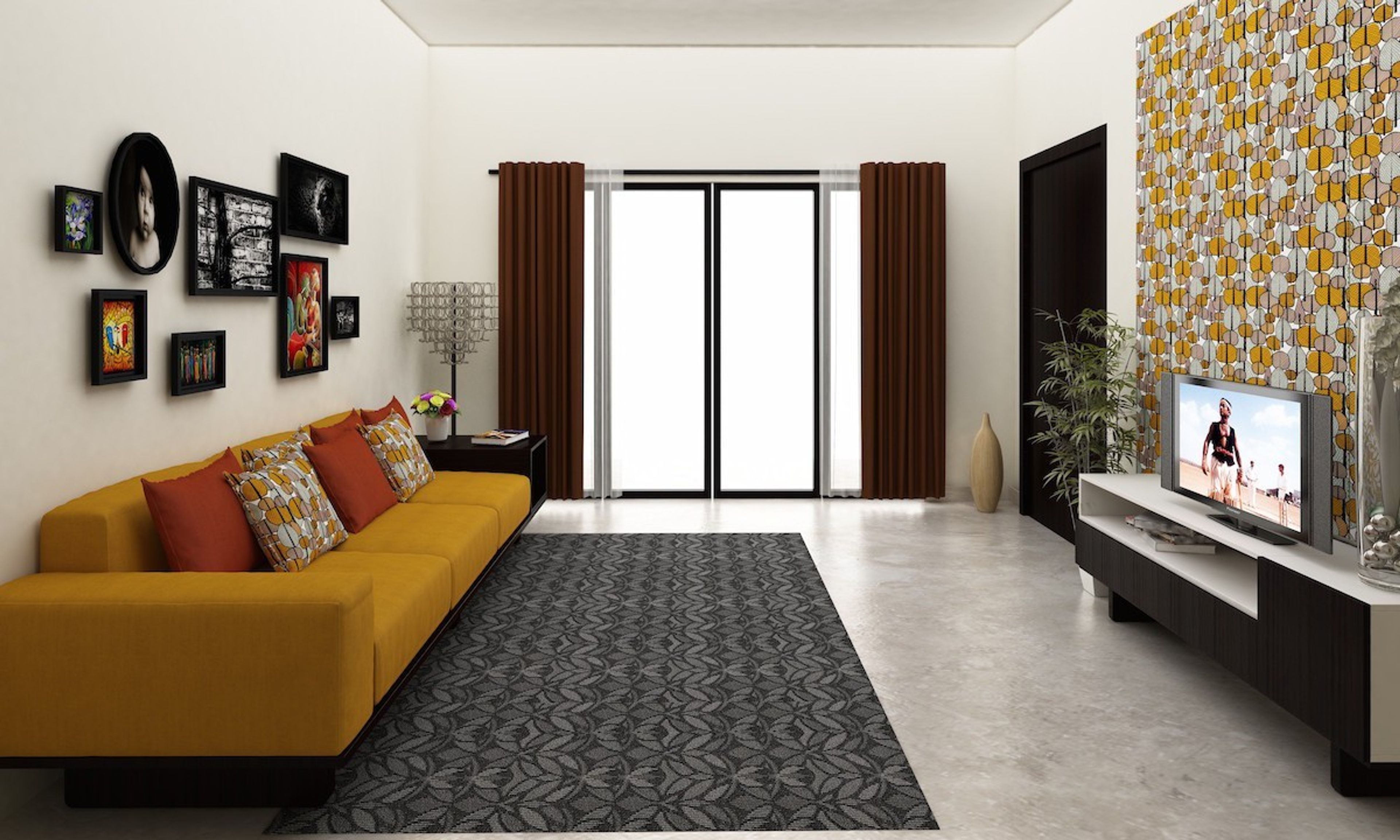 Contemporary Fusion Family Room