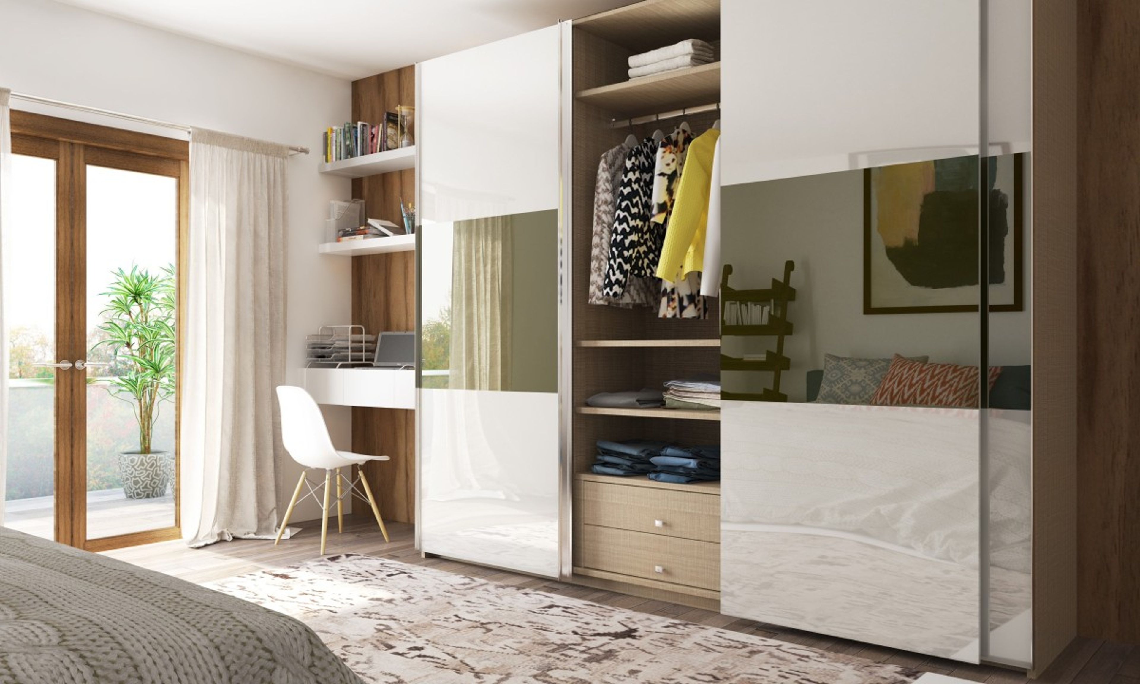 Mayim Sliding Door Wardrobe