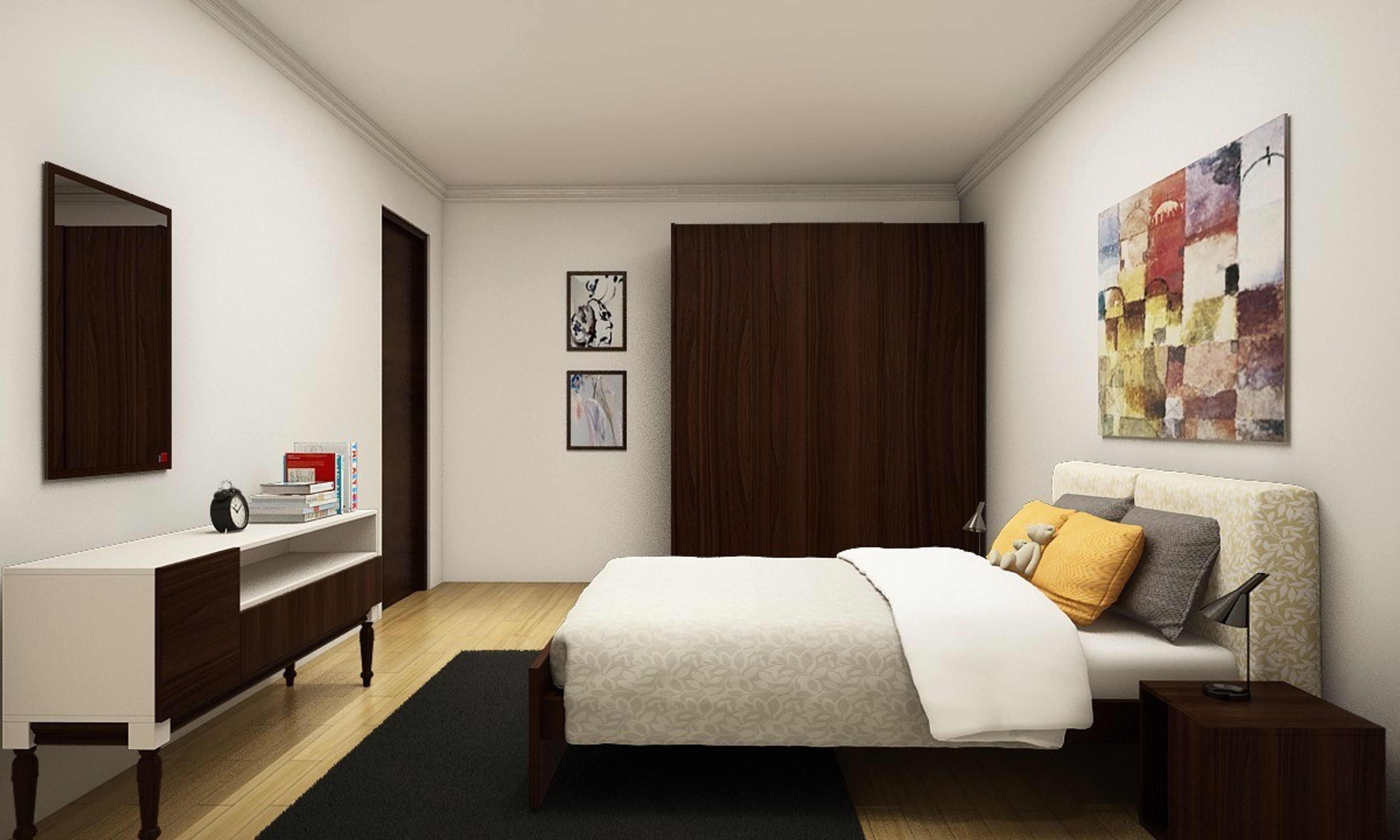 Classic Kid's Room Design In Brown