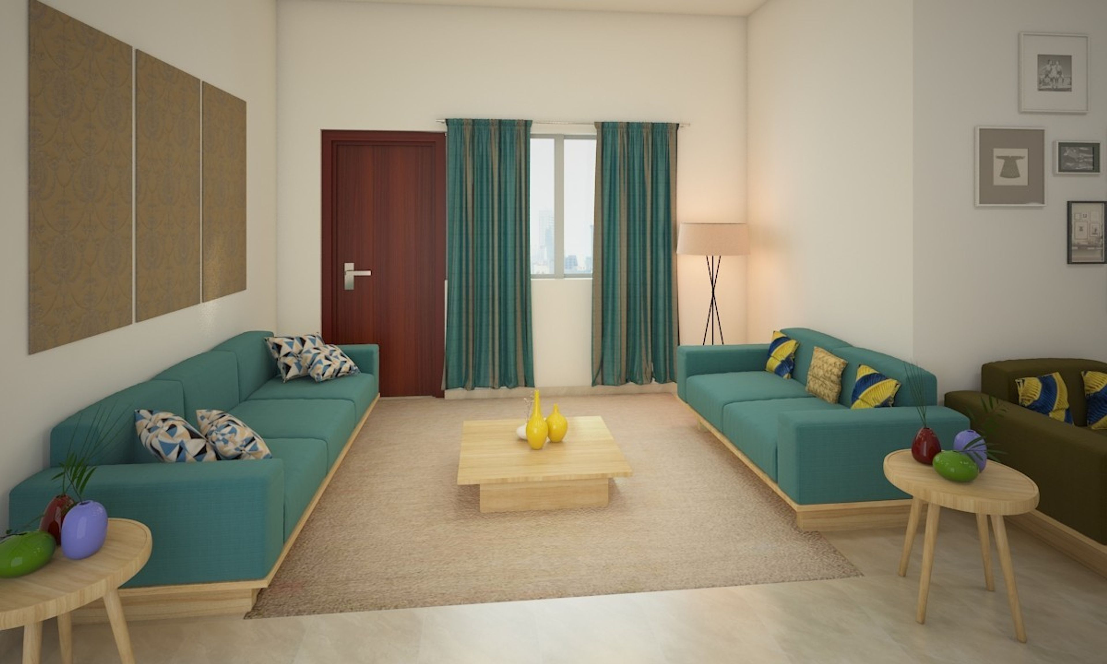 Clean Contemporary Living Room