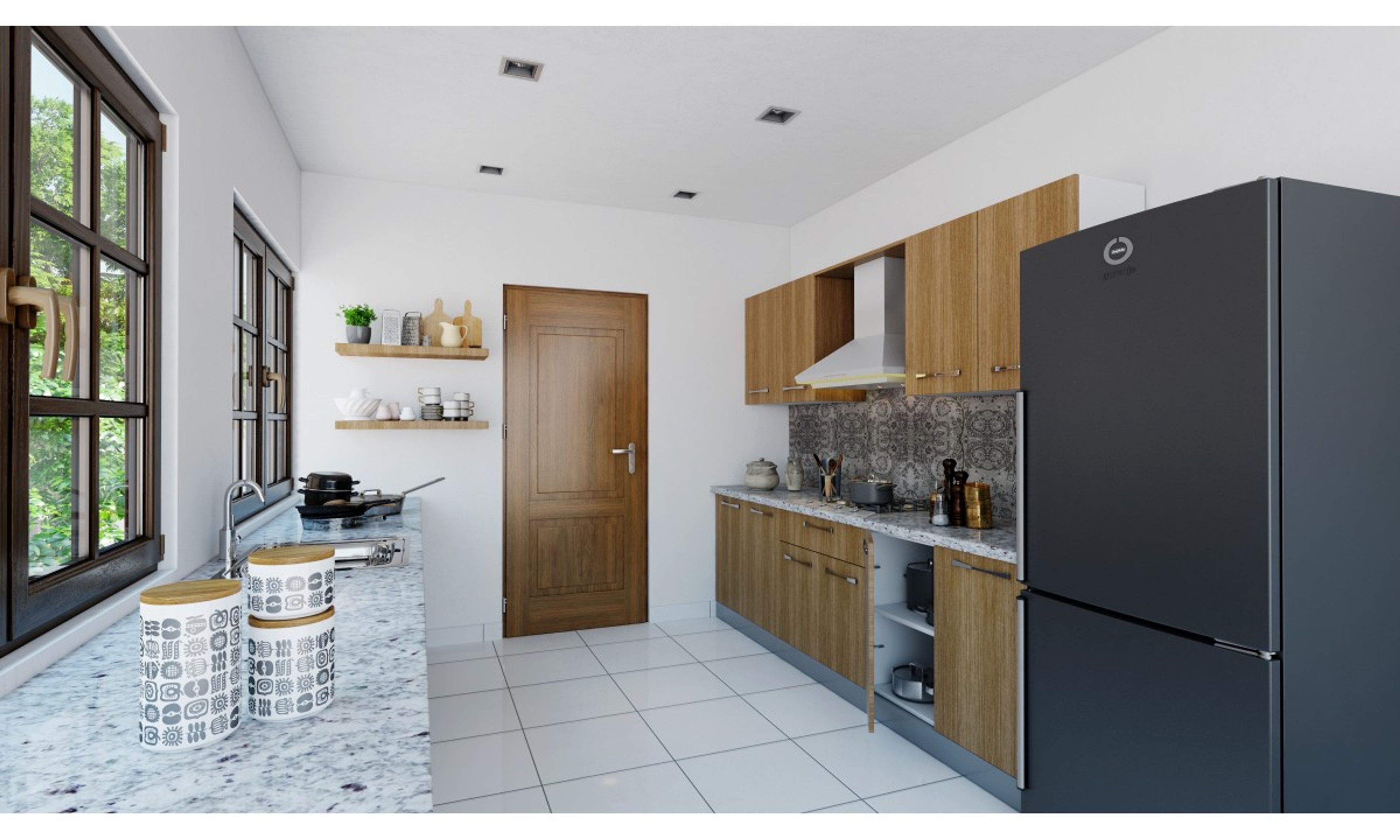 Ether parallel kitchen