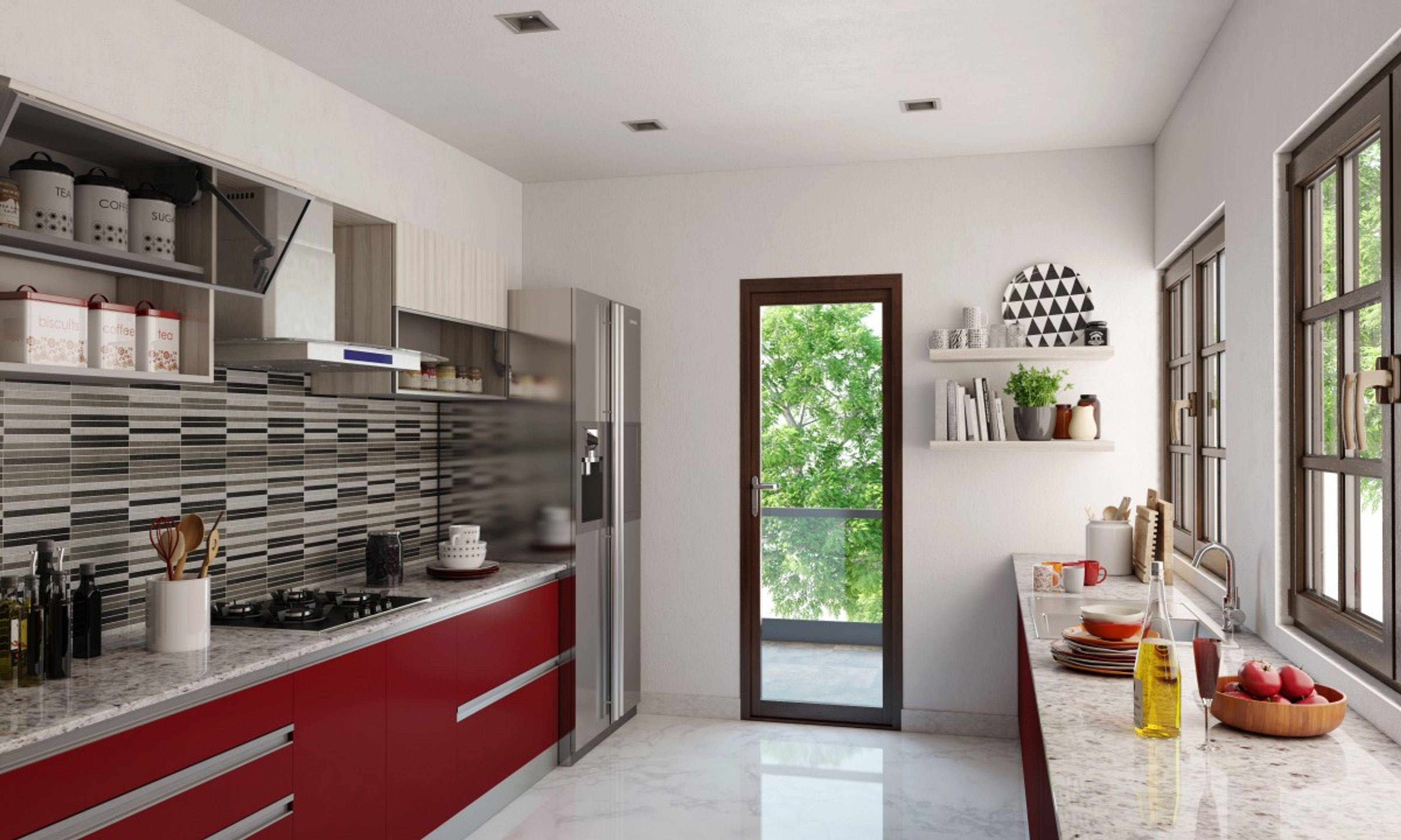 Sienna Parallel Modular Kitchen