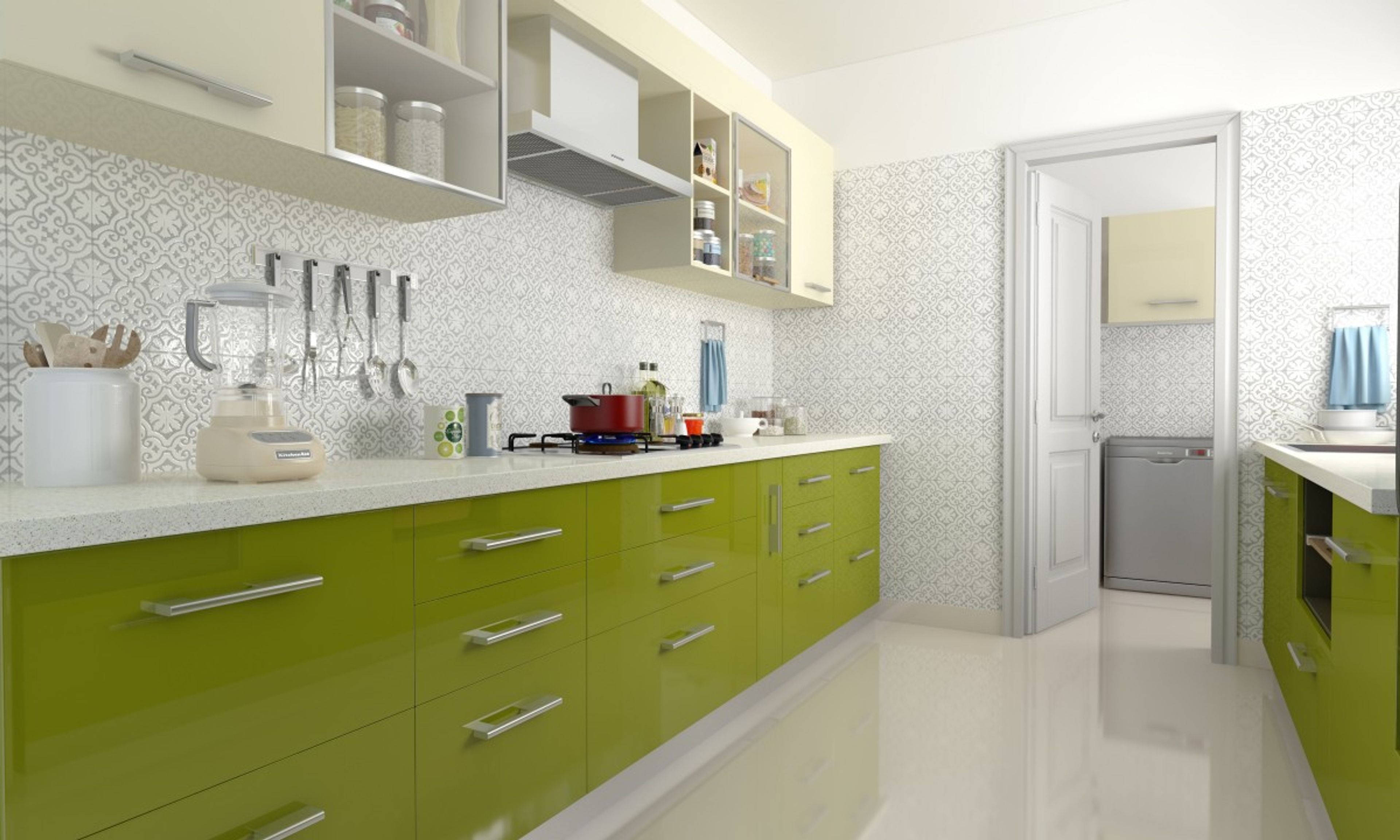 Romaine Parallel Modular Kitchen