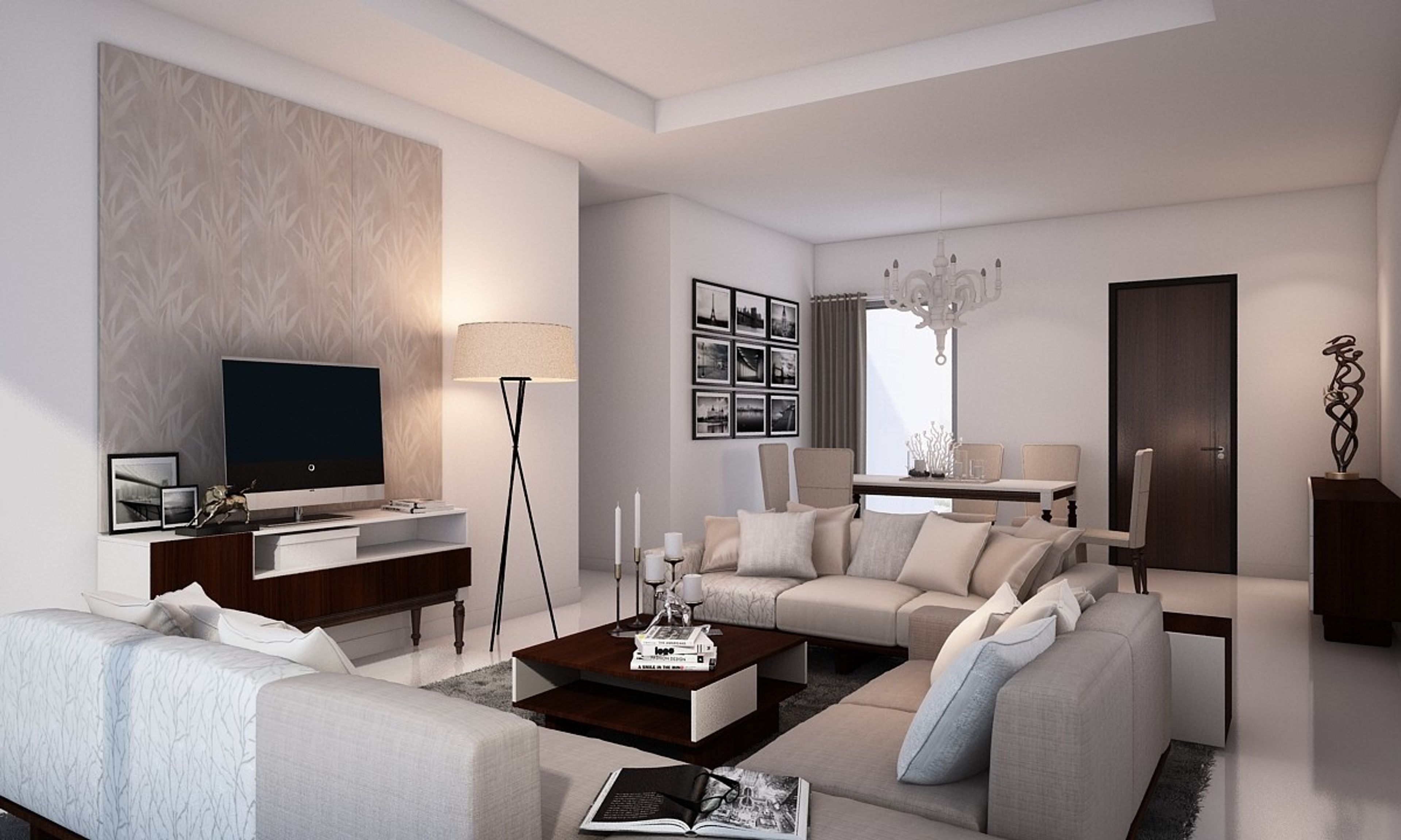 Modern Vanilla Living Room