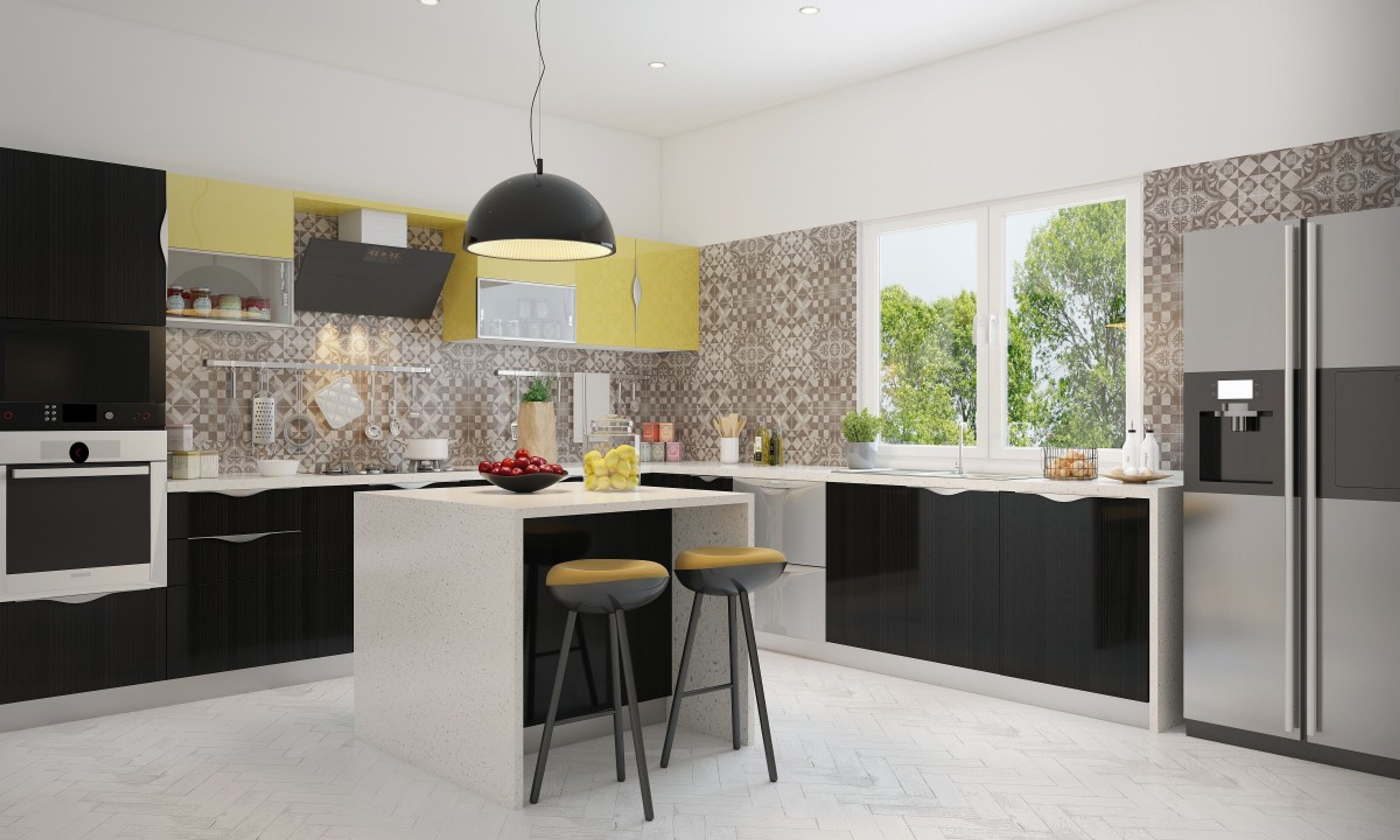 Whitney L-Shaped Modular Kitchen