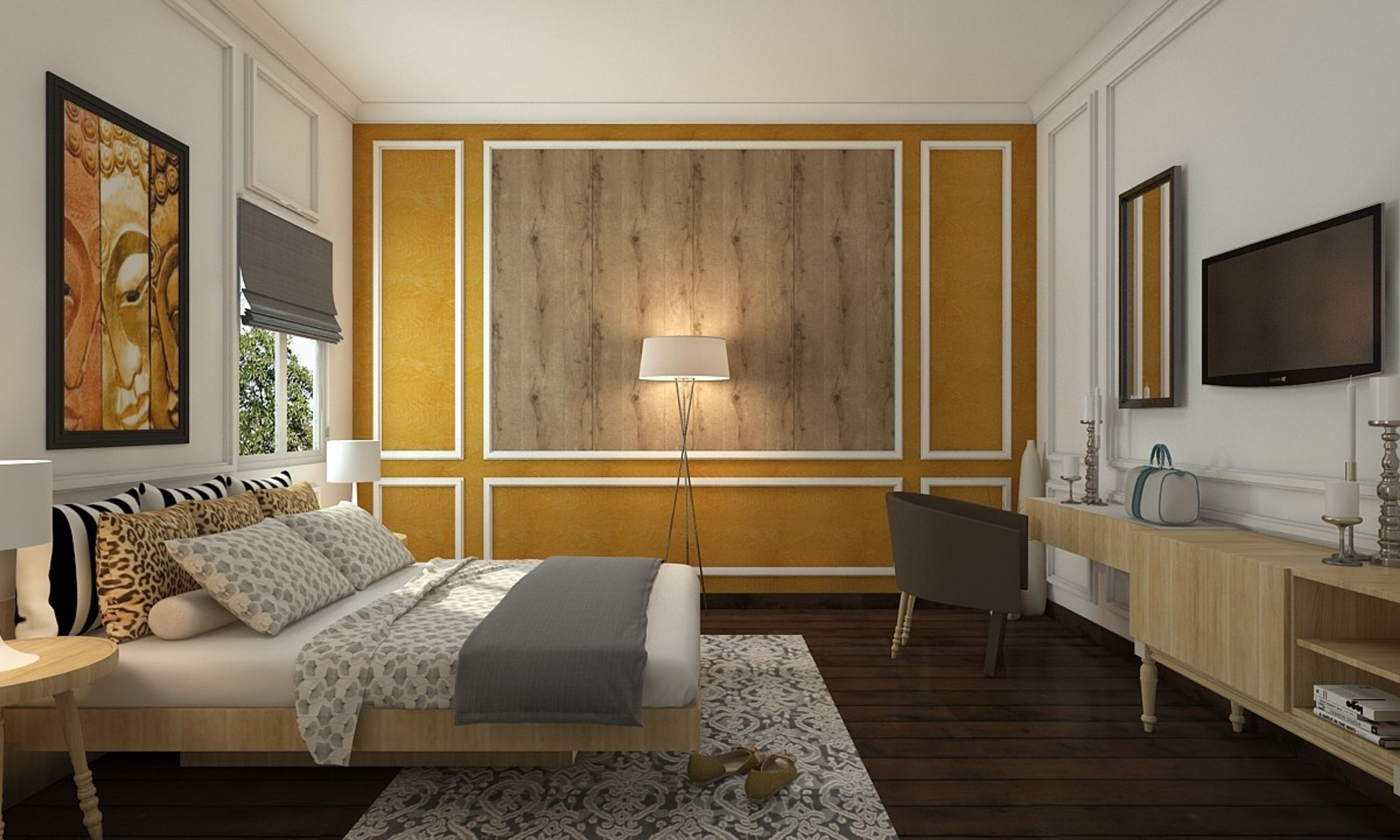 Warm Fusion Guest Bed Room