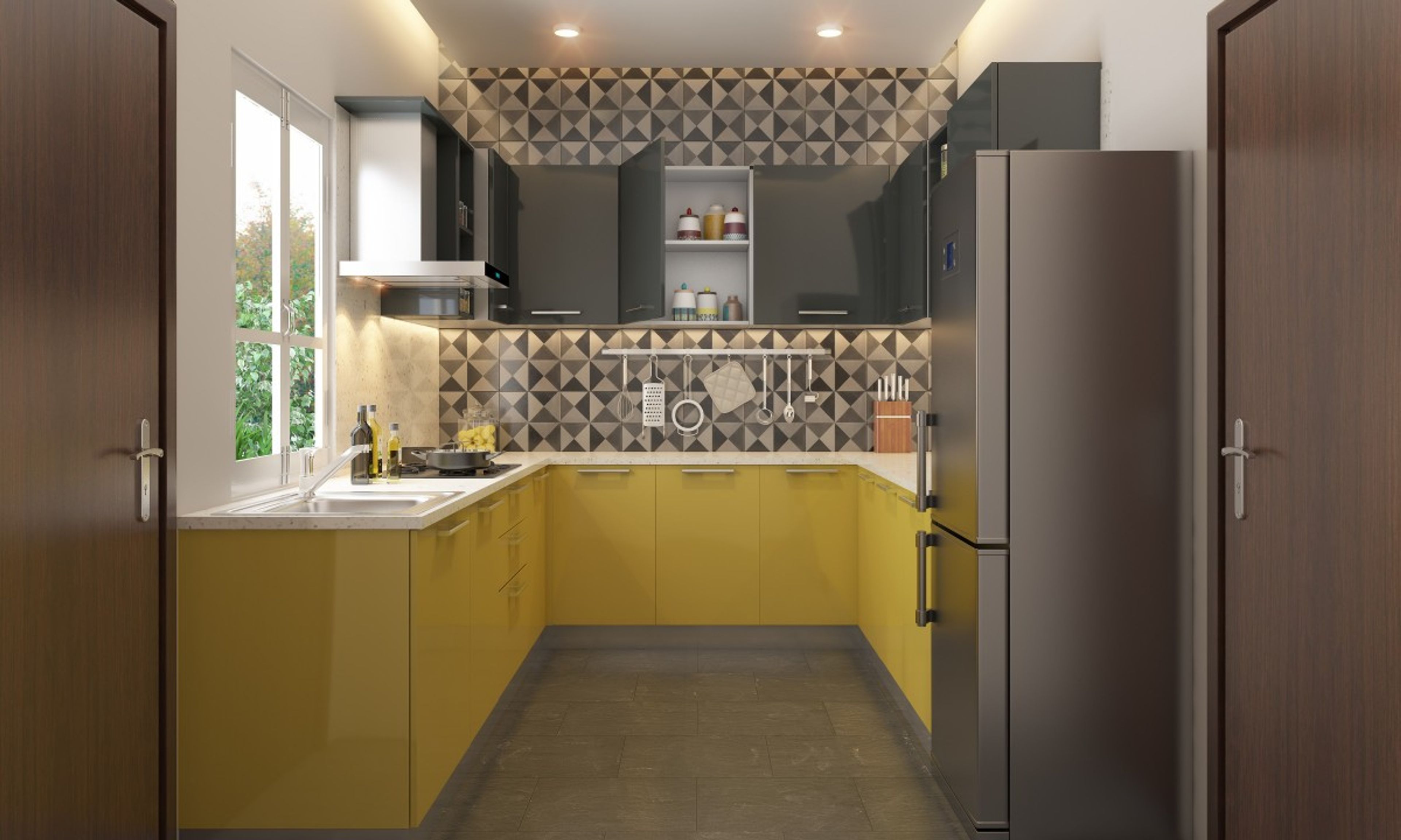 Madeline U-Shape Modular Kitchen