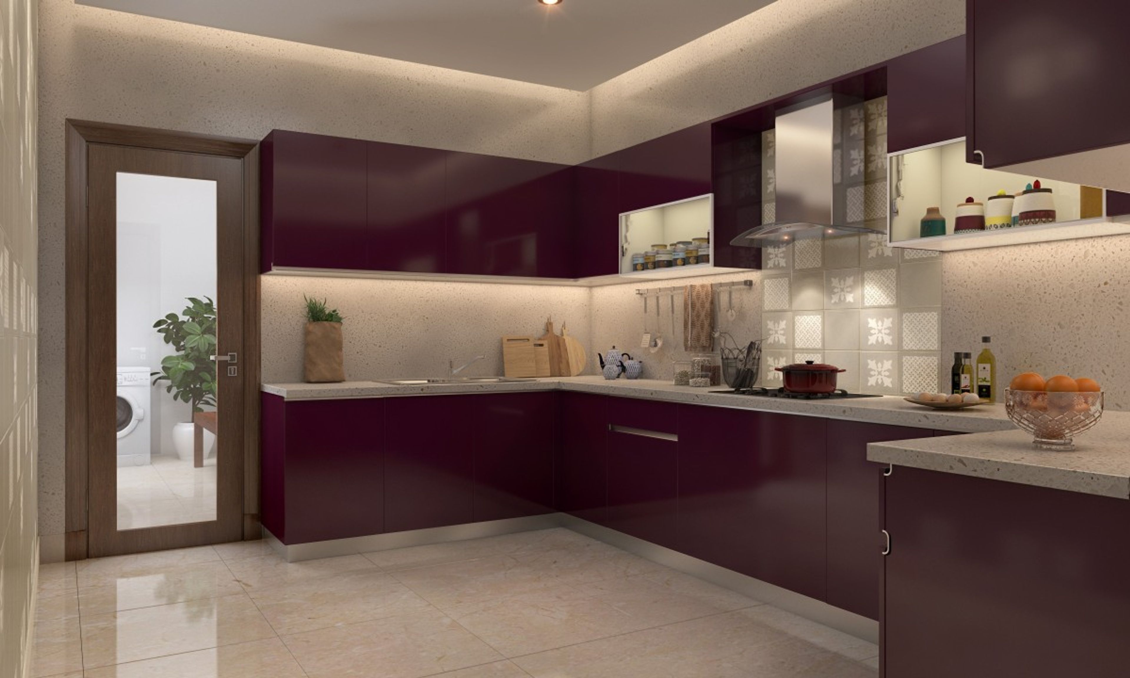 Orchid Garden U-shaped Kitchen