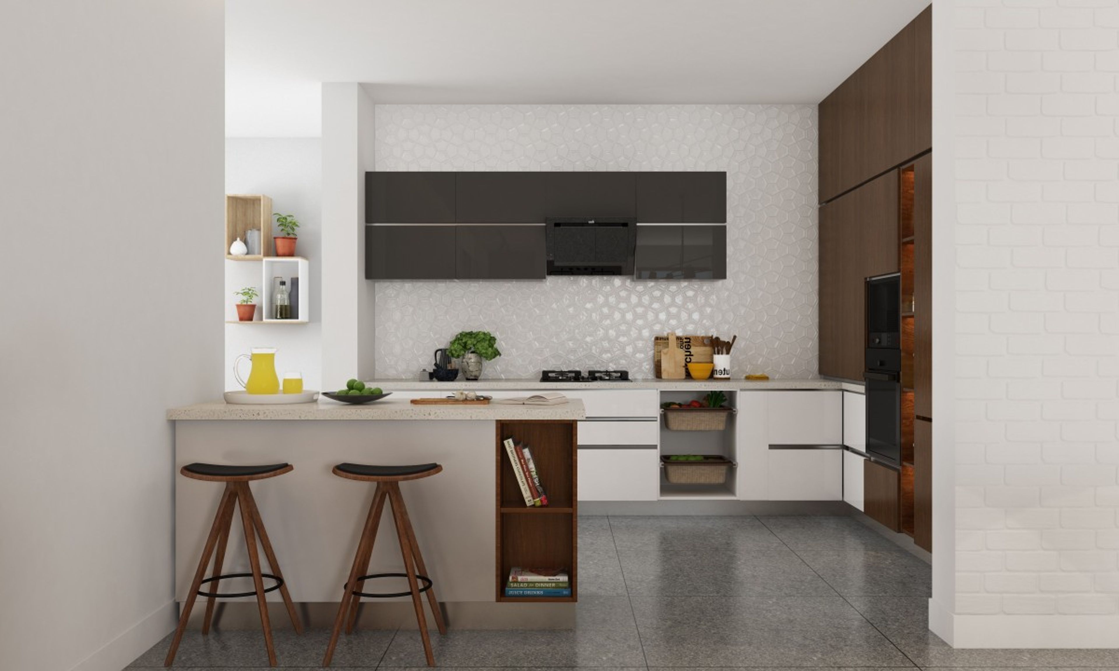 Eleanor L-Shape Modular Kitchen