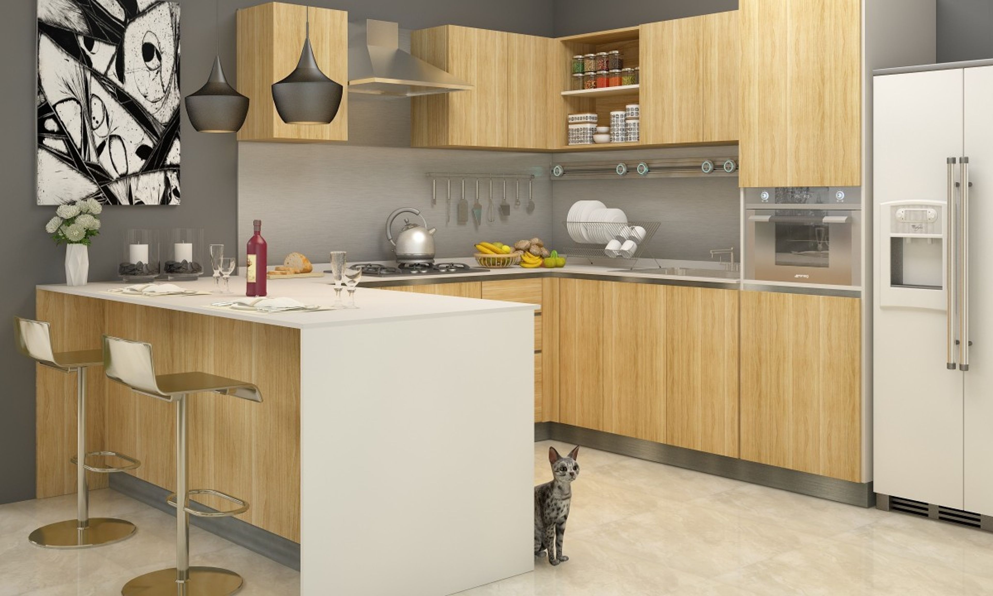 Portland U Shaped Kitchen