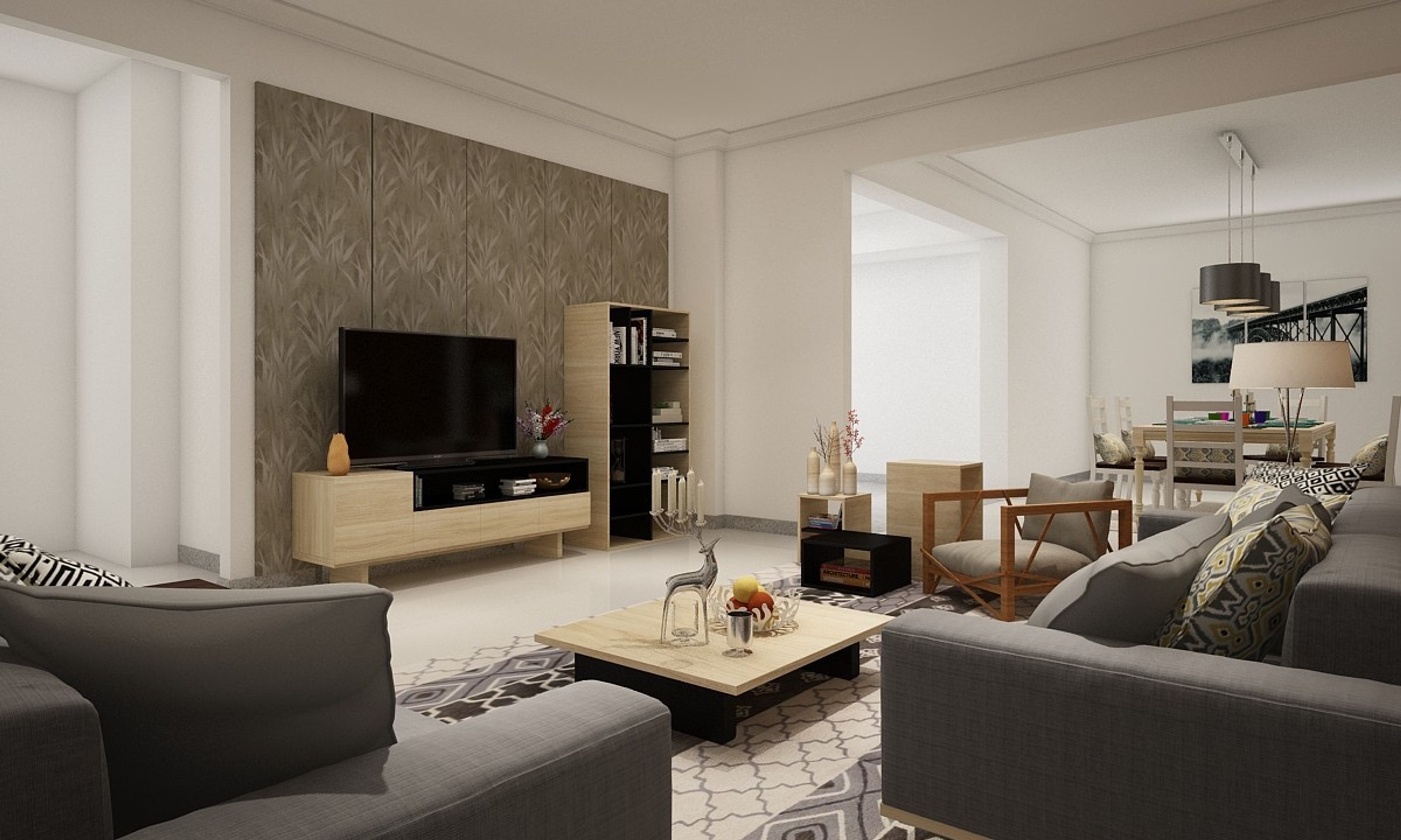 Modern Ethnic Living Room