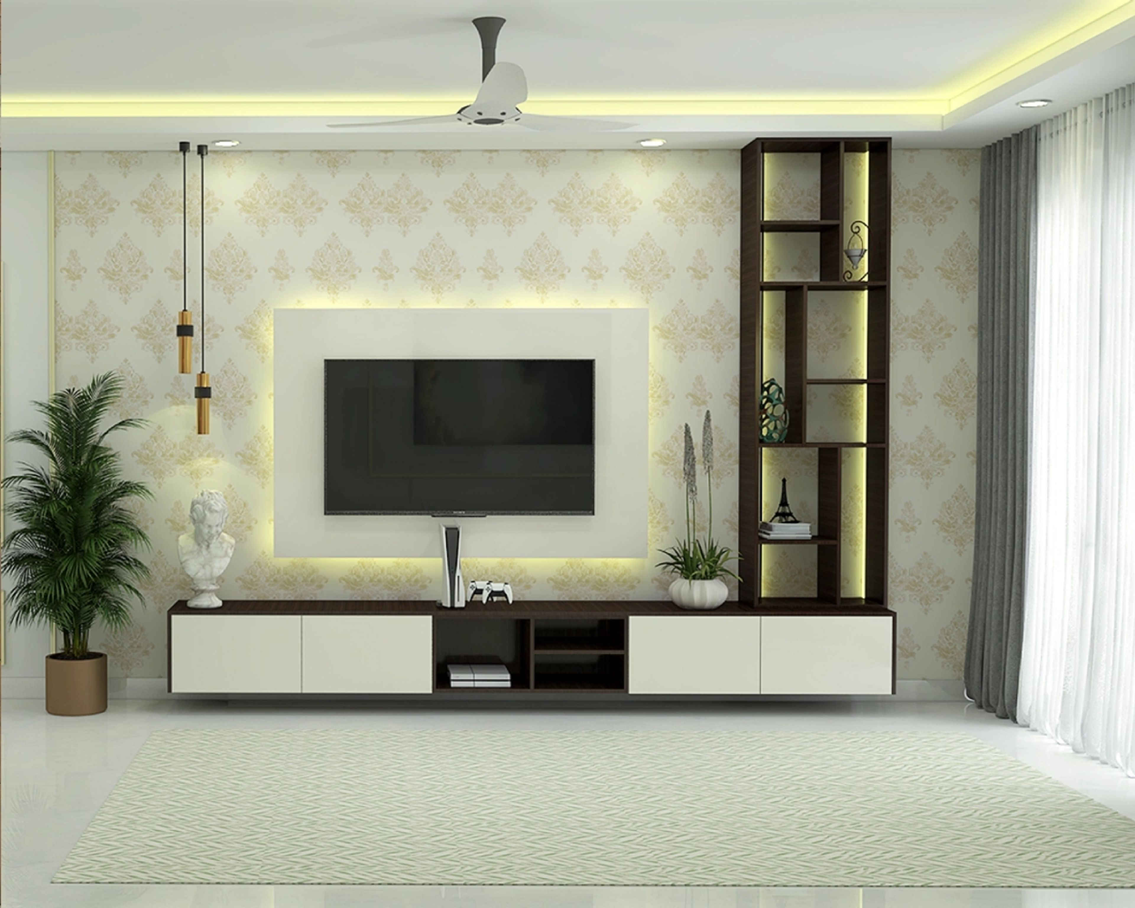 Modern Style TV Unit Design – Livspace