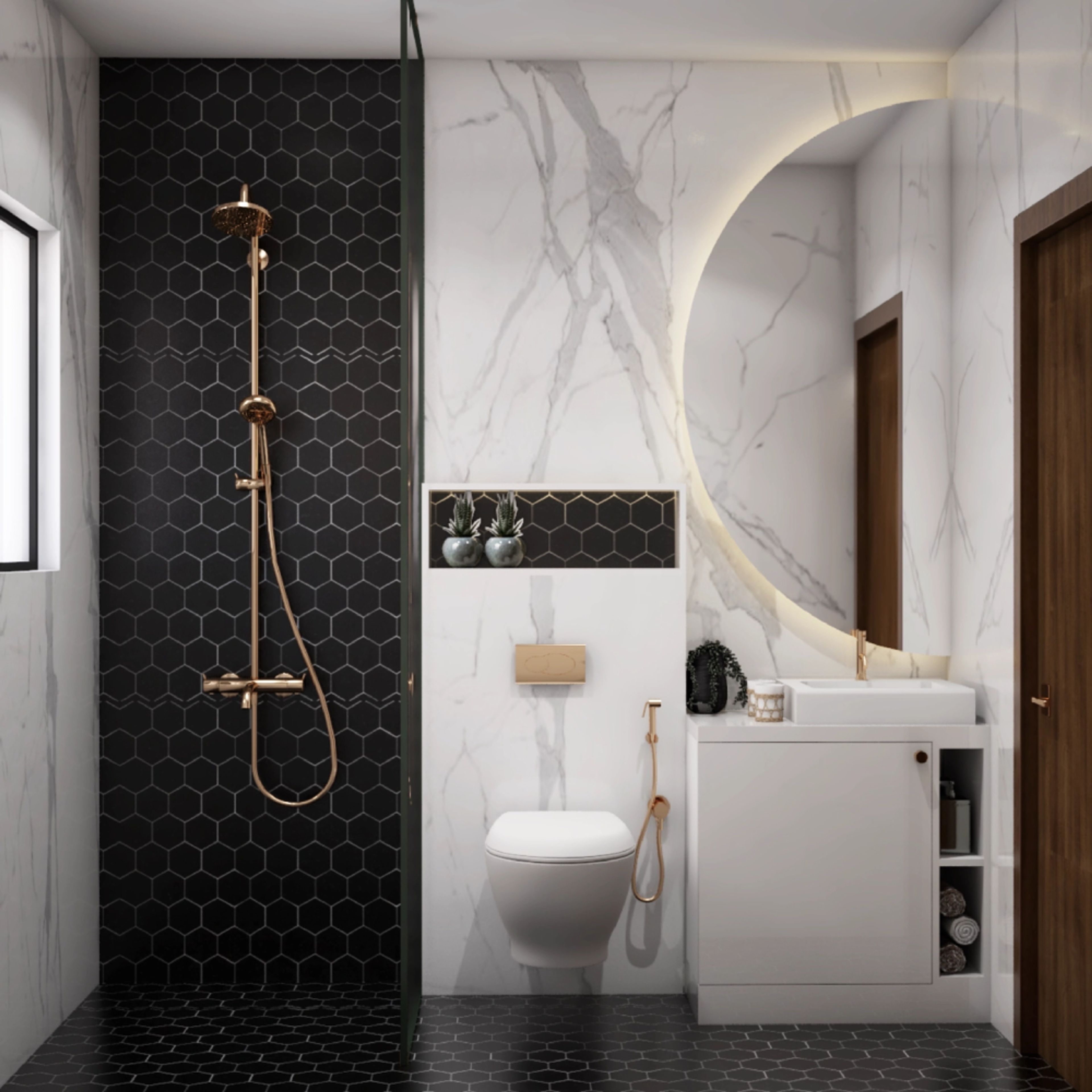 Sophisticated Modern Washroom Design