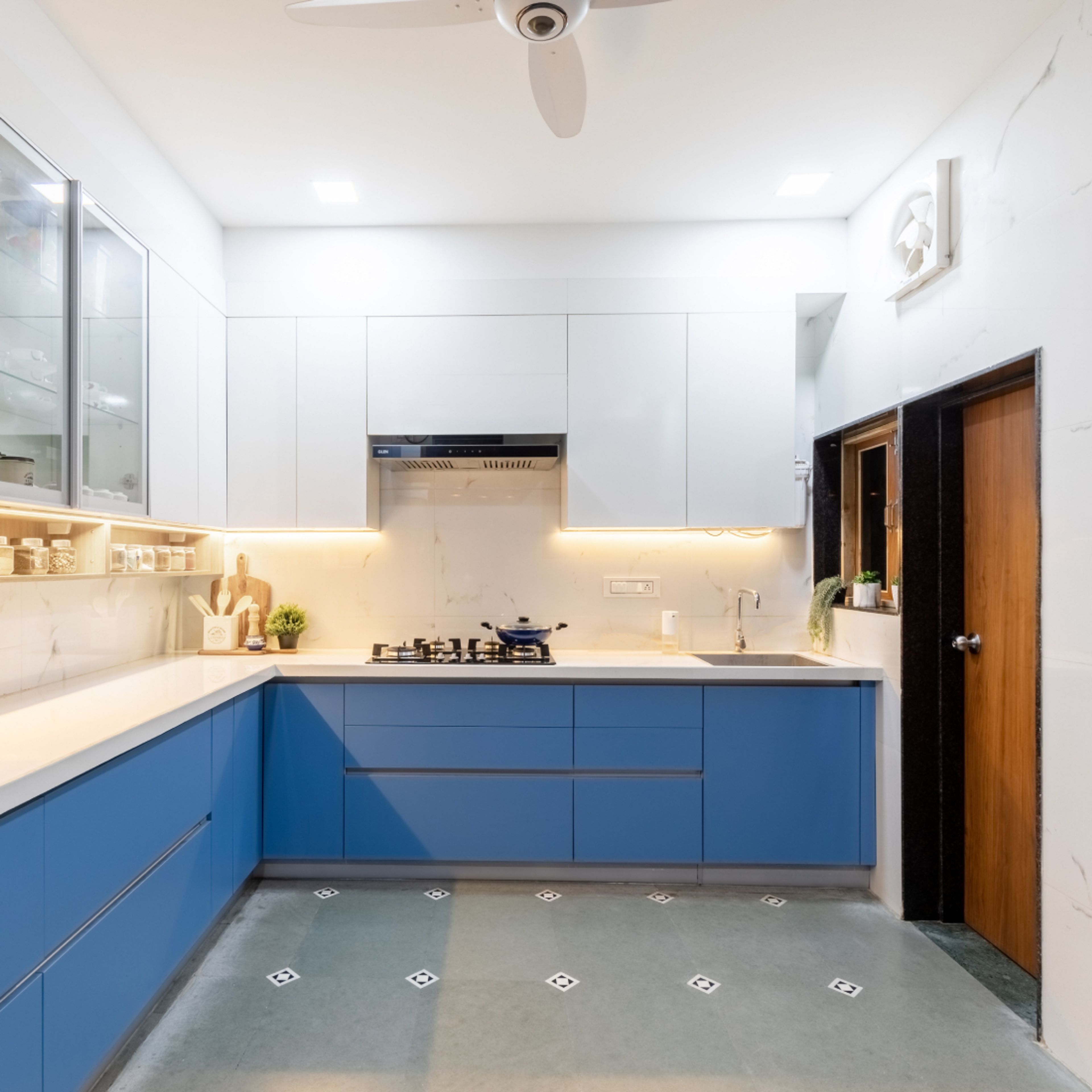 White-Toned POP False Ceiling Design