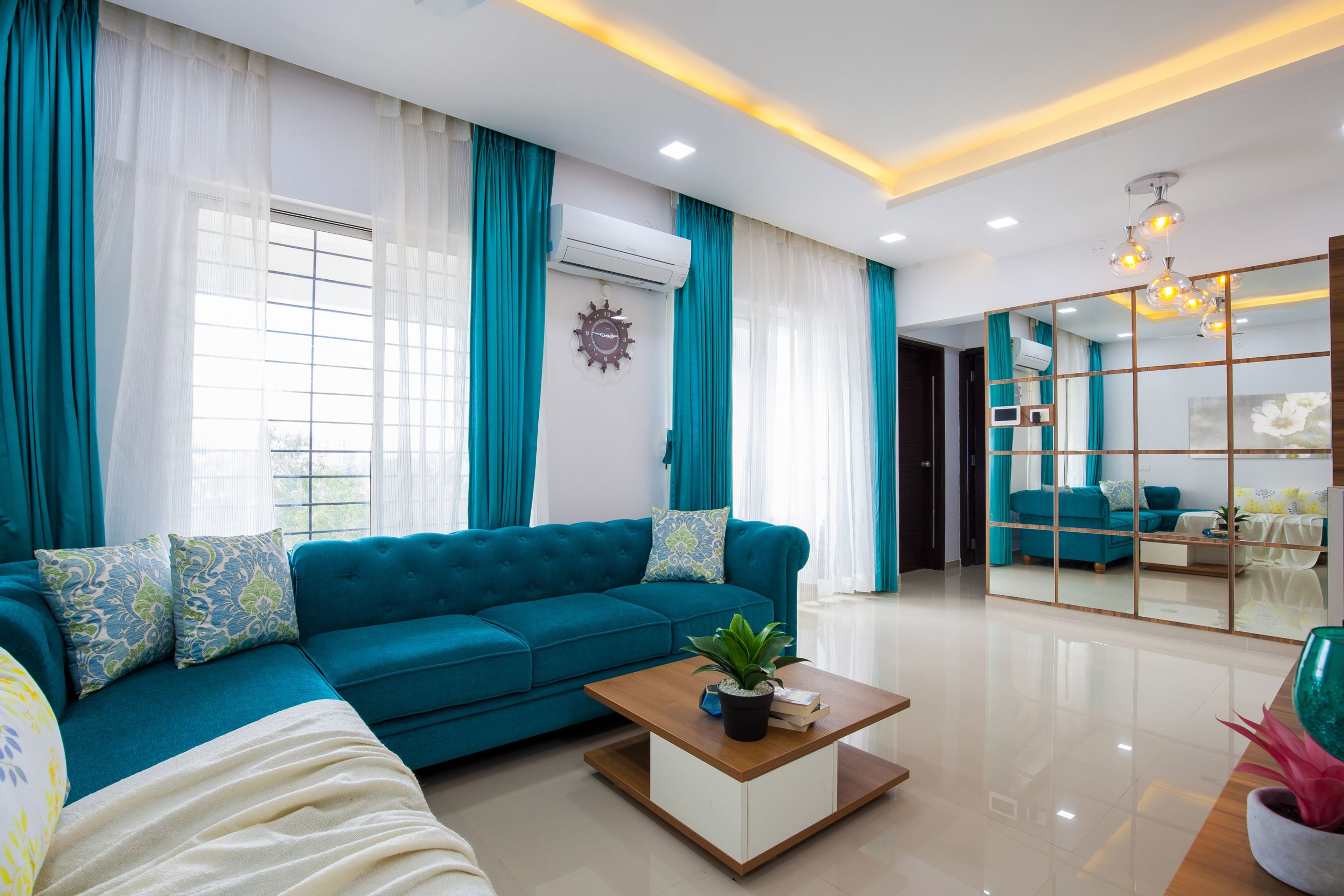 Peripheral False Ceiling Design - Livspace