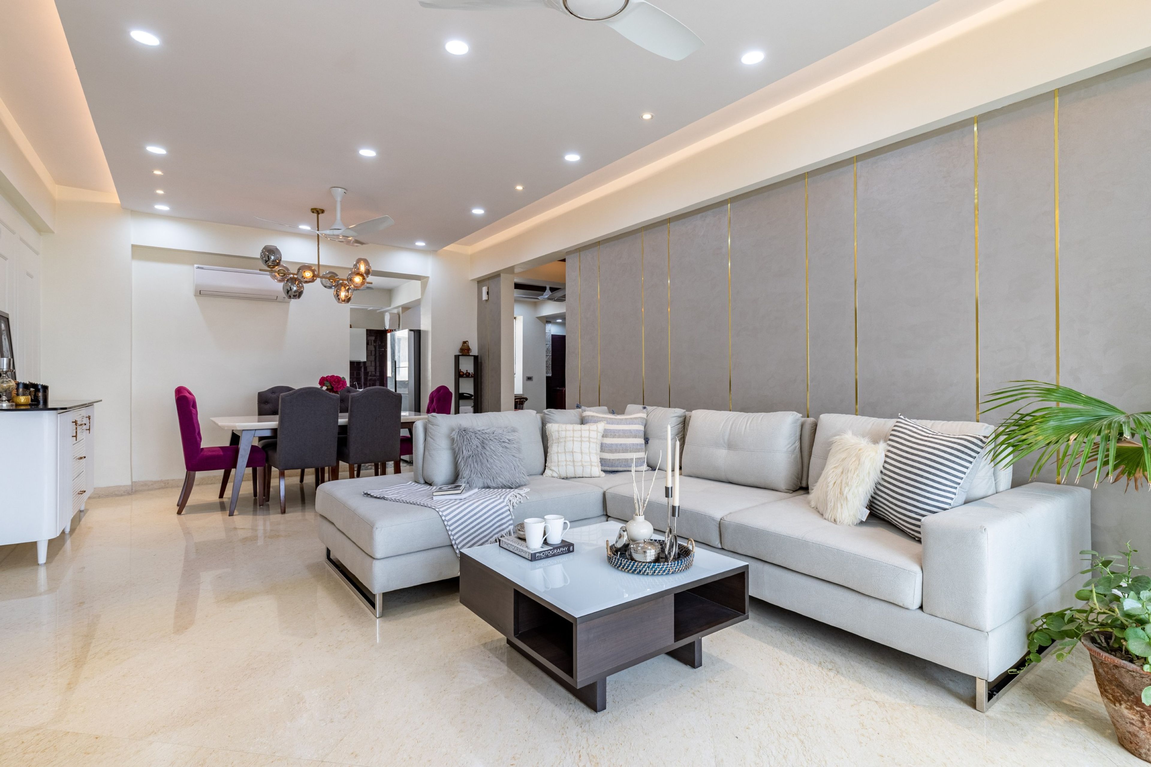 Contemporary Drop Down False Ceiling Design