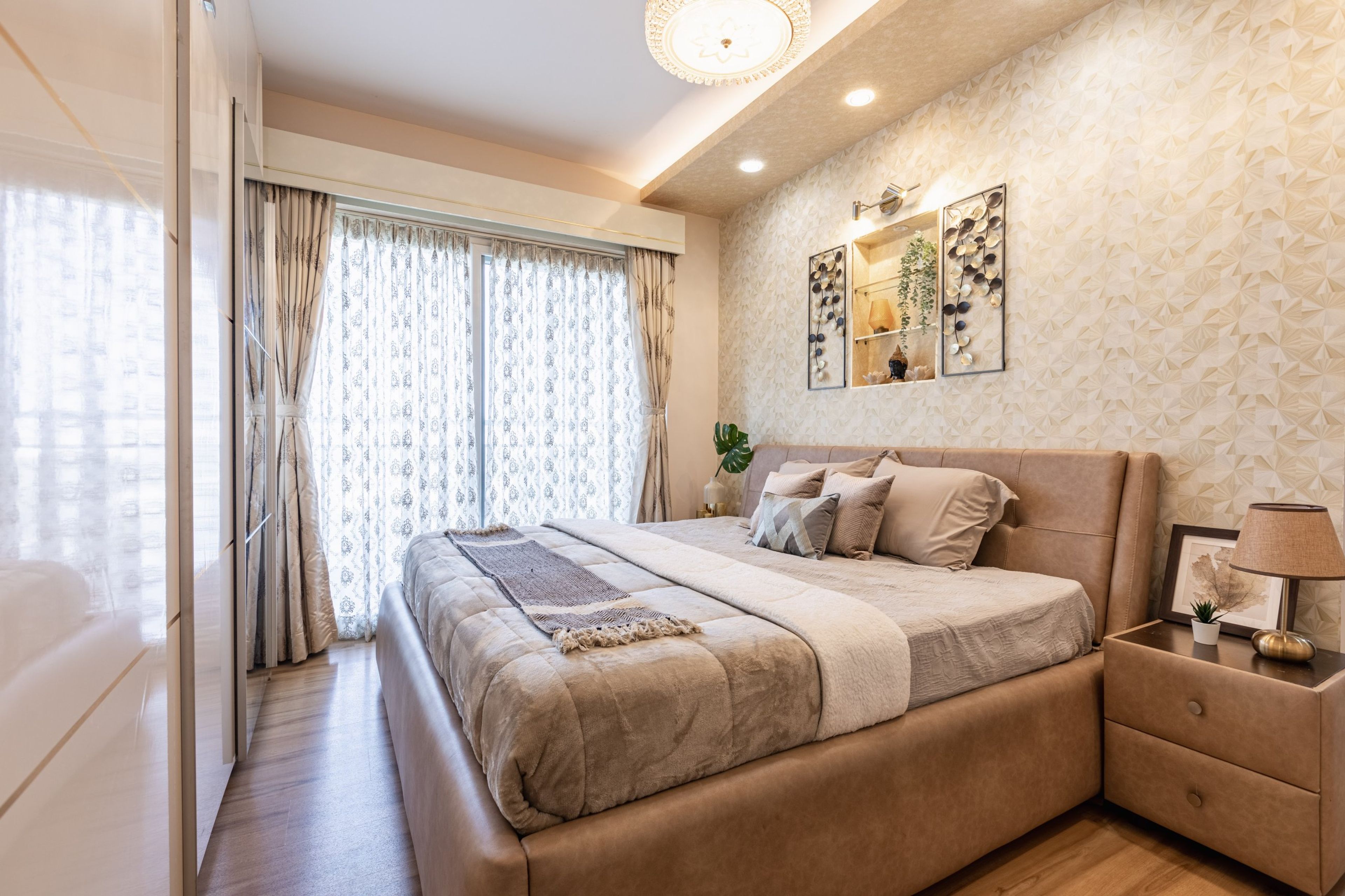 Spacious Drop Down False Ceiling Design - Livspace