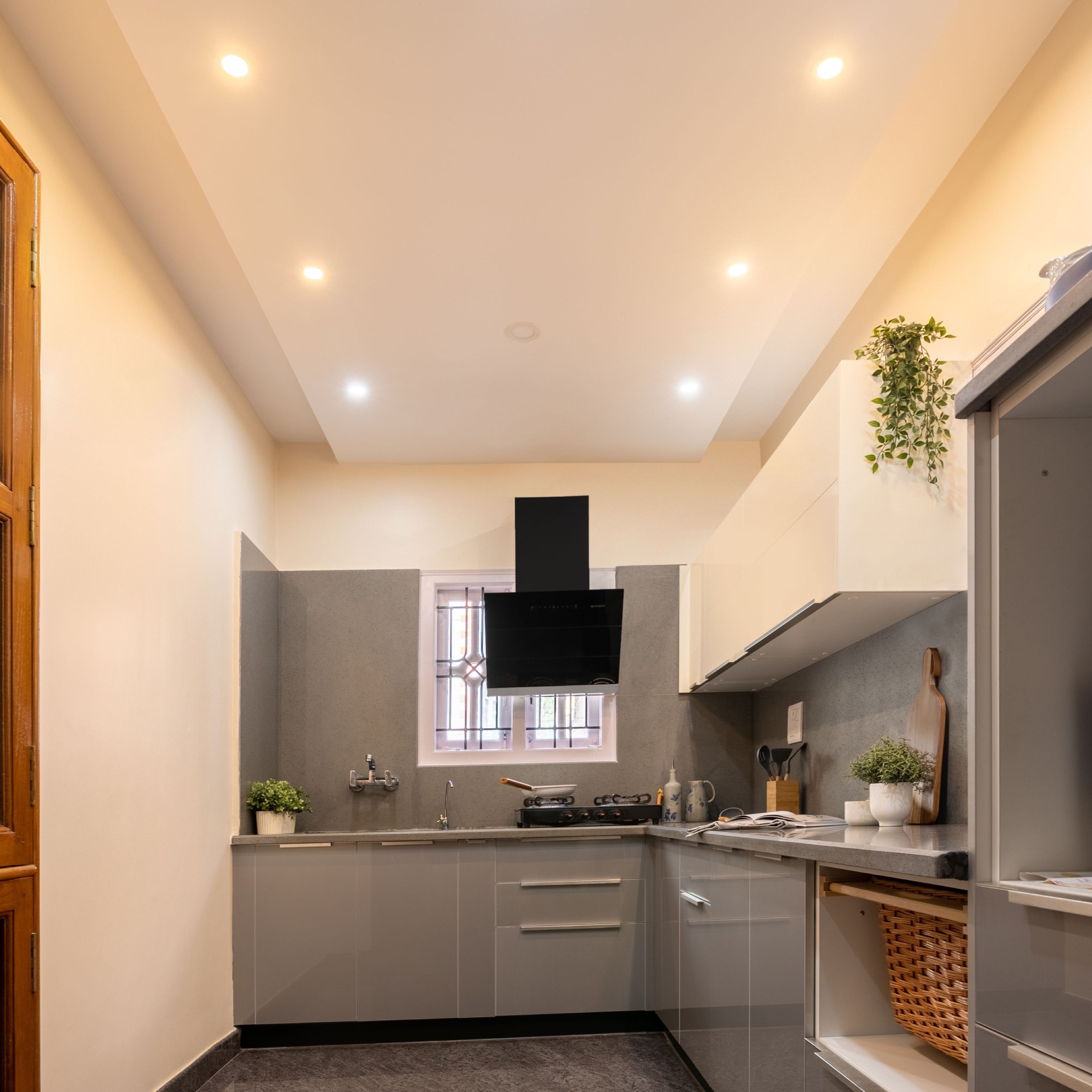 Spacious Long Rectangular Drop Down False Ceiling - Livspace