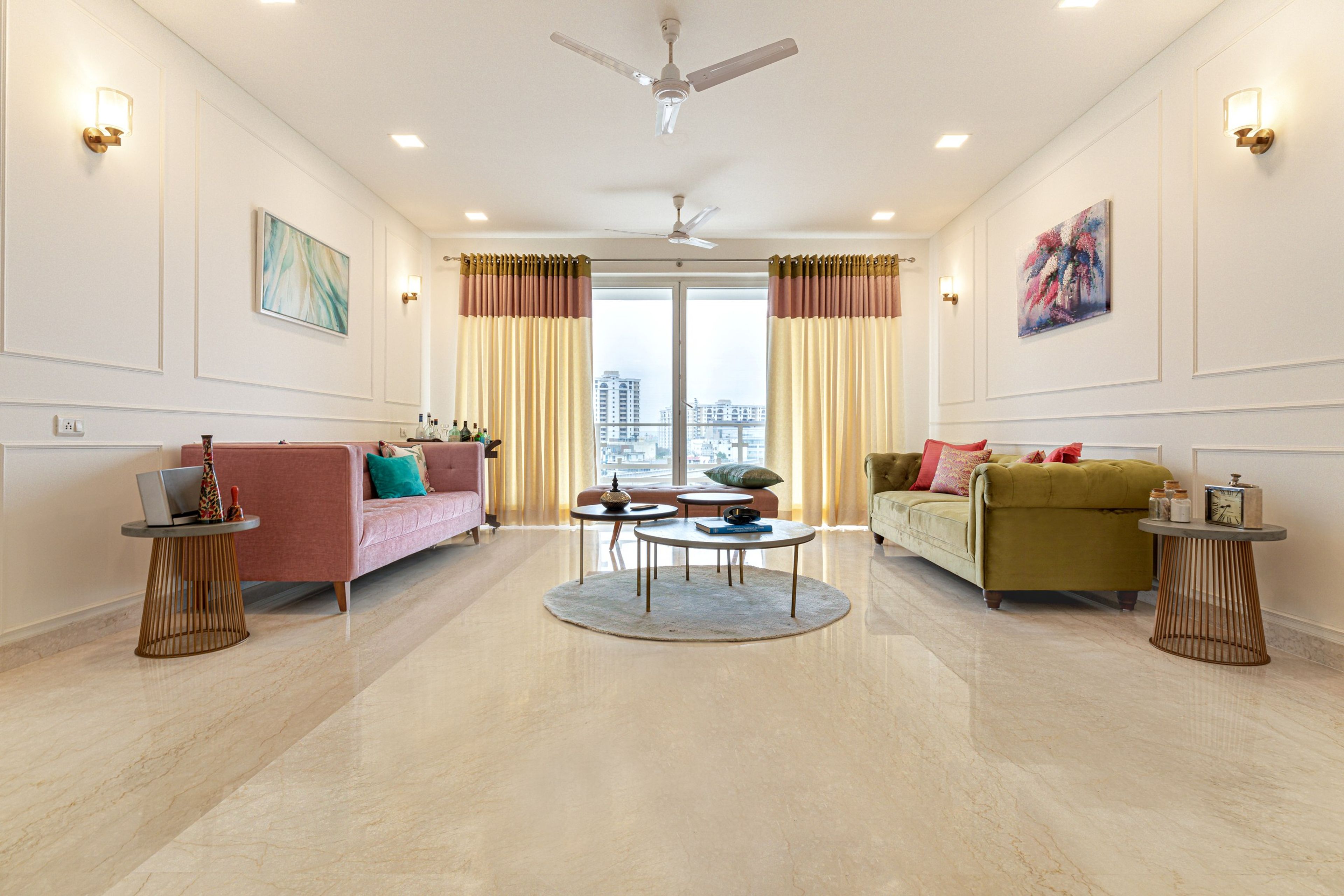 Beige Flooring Design - Livspace