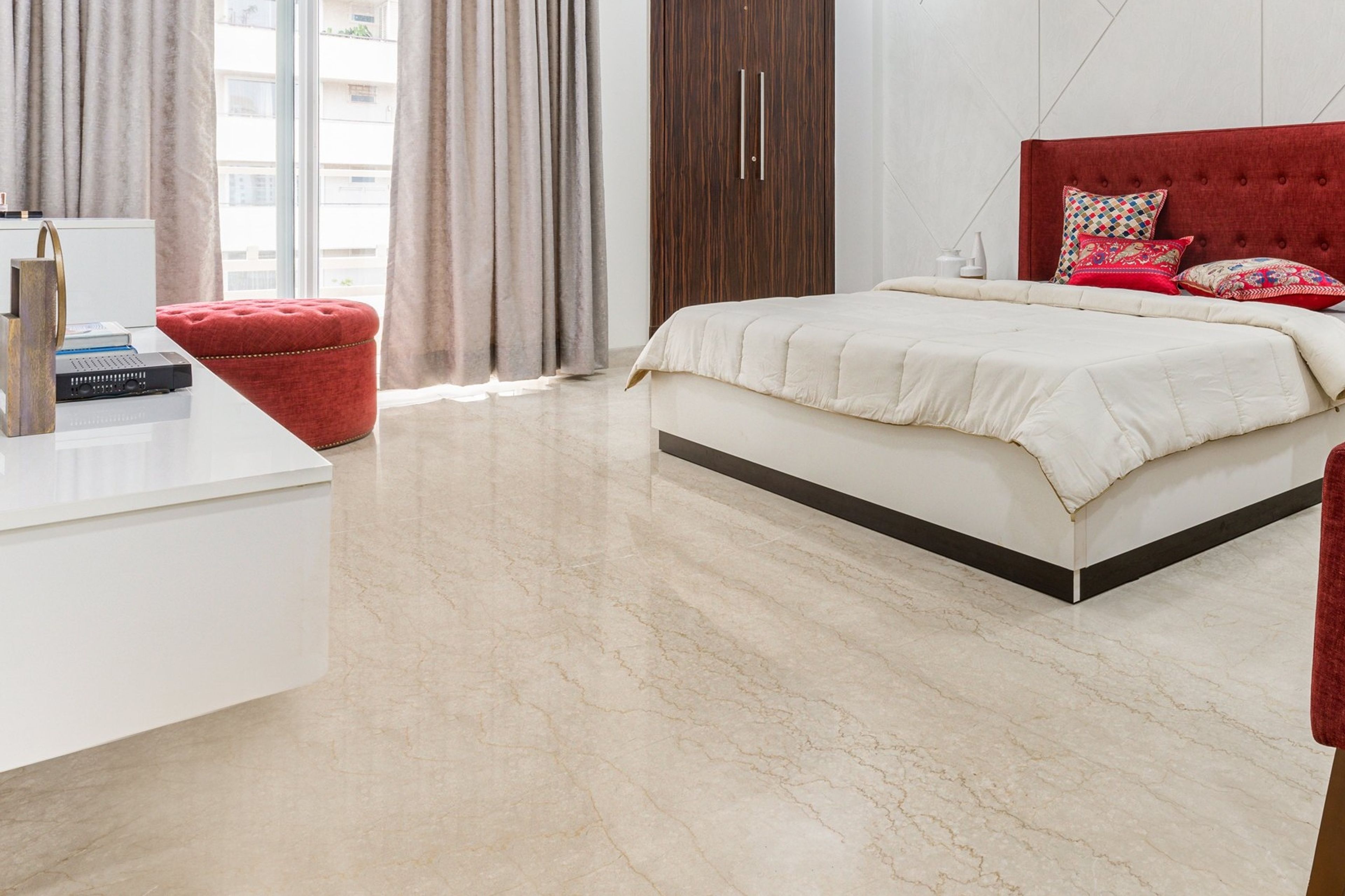 Light Beige Marble Flooring Design - Livspace
